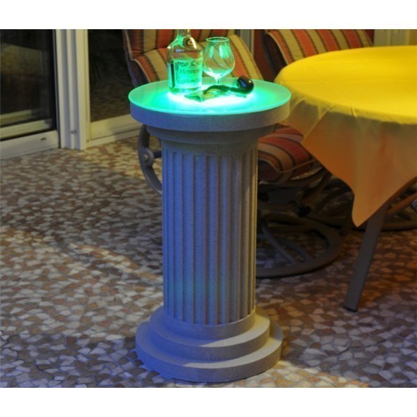 Dekosäule San Luca 386 beschichtet mit LED grün