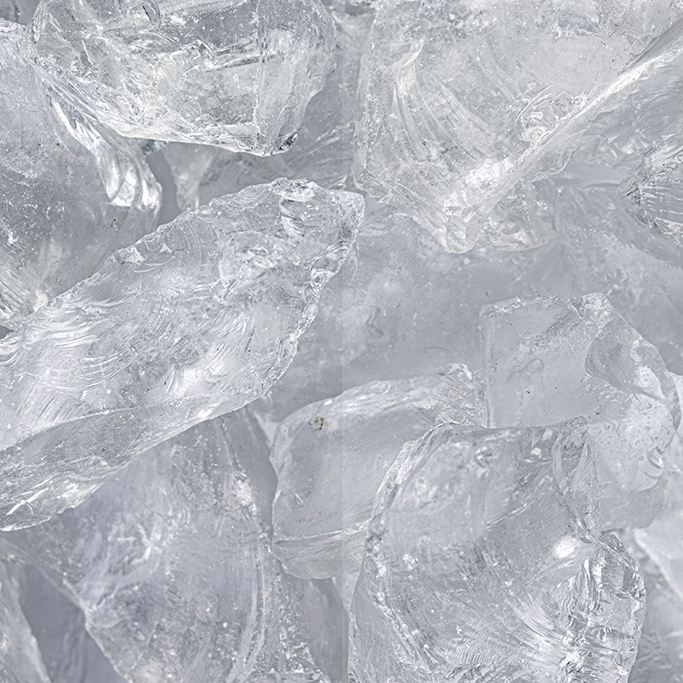 Glass Clear SS 40 - 80 mm Glas Steinschlag Naturstein Klar Gartendeko Gartensteine GSH
