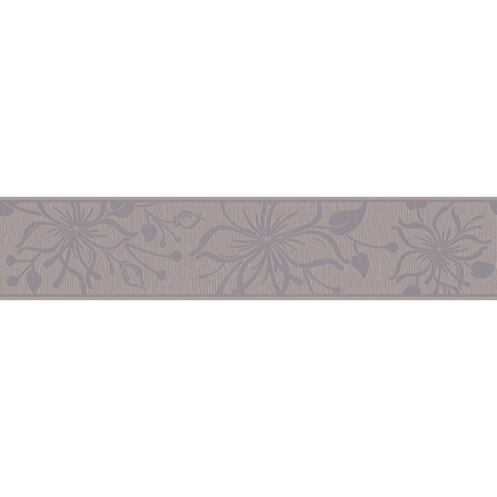 A.S. Creation | Only Borders 11 | 346674 | Vliesbordüre | Blumenoptik | 5.00 x 0.13 m | Braun