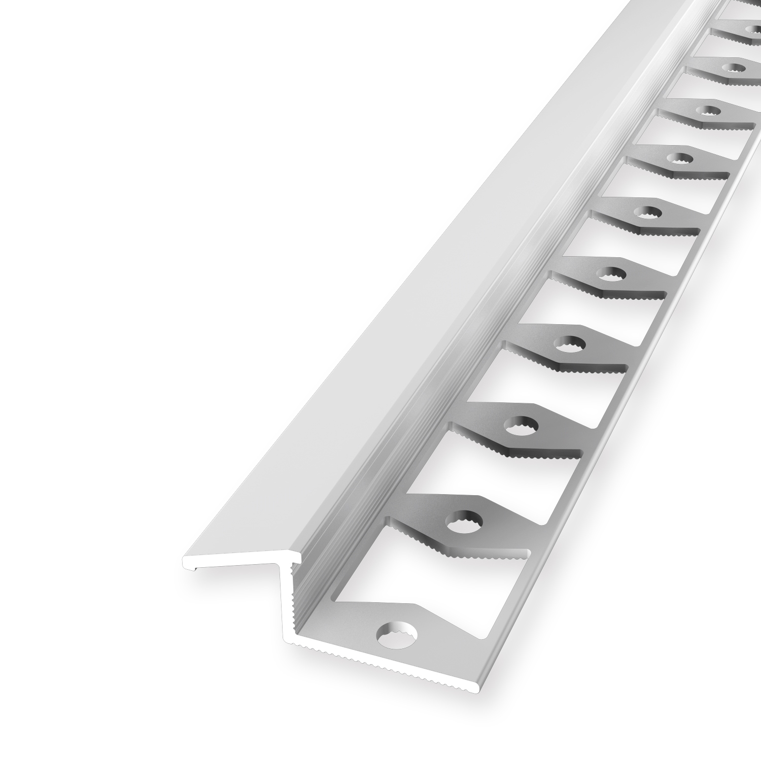 Ausgleichsprofil 10 x 13 x 2500 mm Einfasshöhe 6-10 mm Alu Rampenprofil Anpassungsprofil Küberit