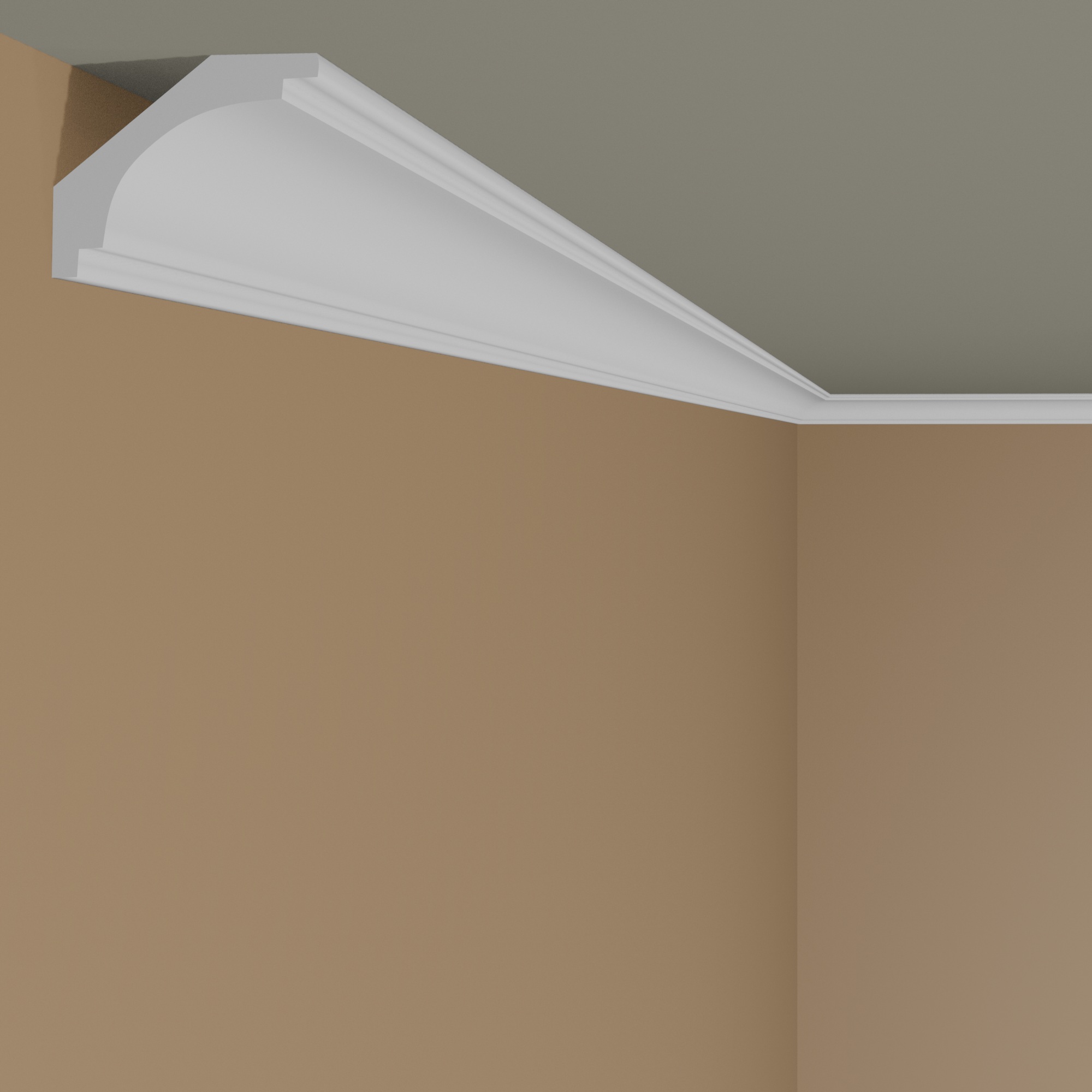 Mardom Deckenleiste MD145 Polyforce 60 x 60 x 2000 mm Weiß Stuckleiste Lichtleiste Indirektes Licht