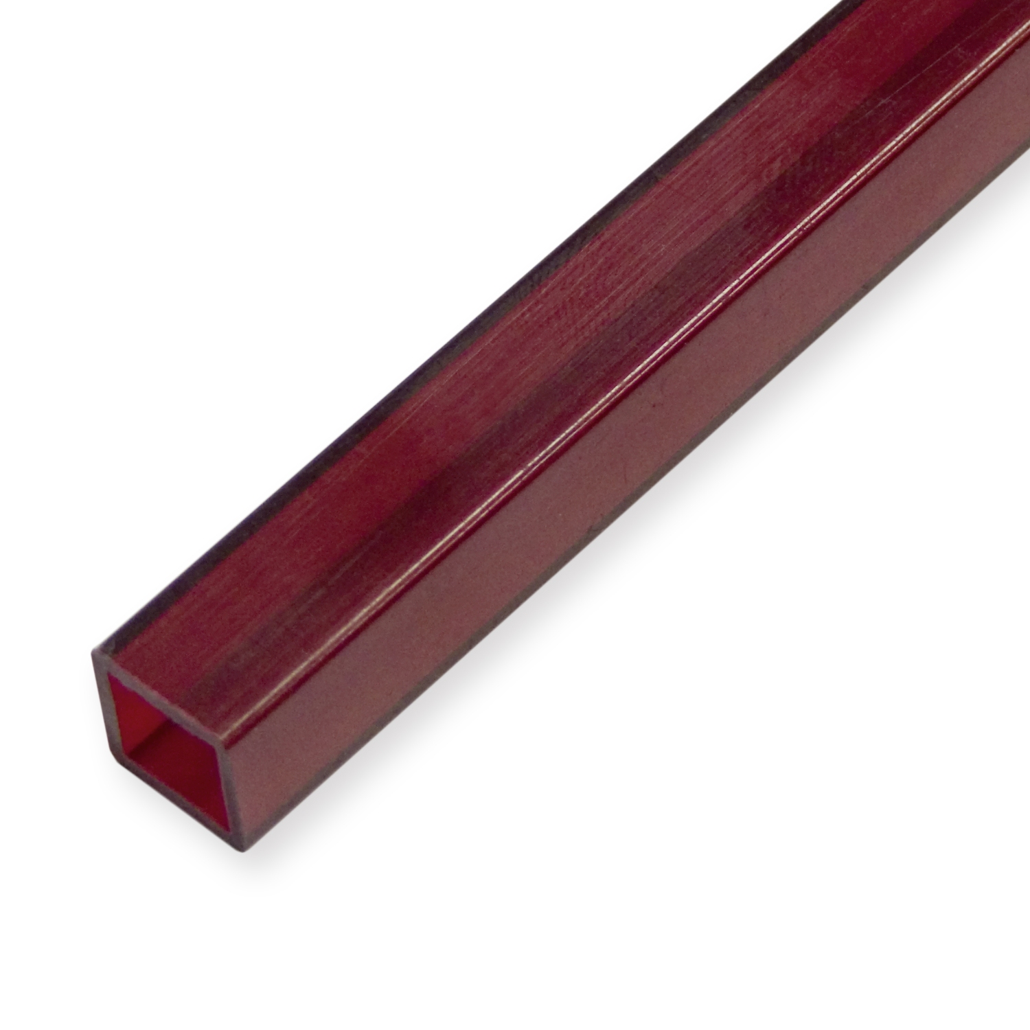 LED Rohr 10 x 10 x 2000 mm Polycarbonat Treppenkantenprofil Glatt Einschieben versch. Farben Küberit