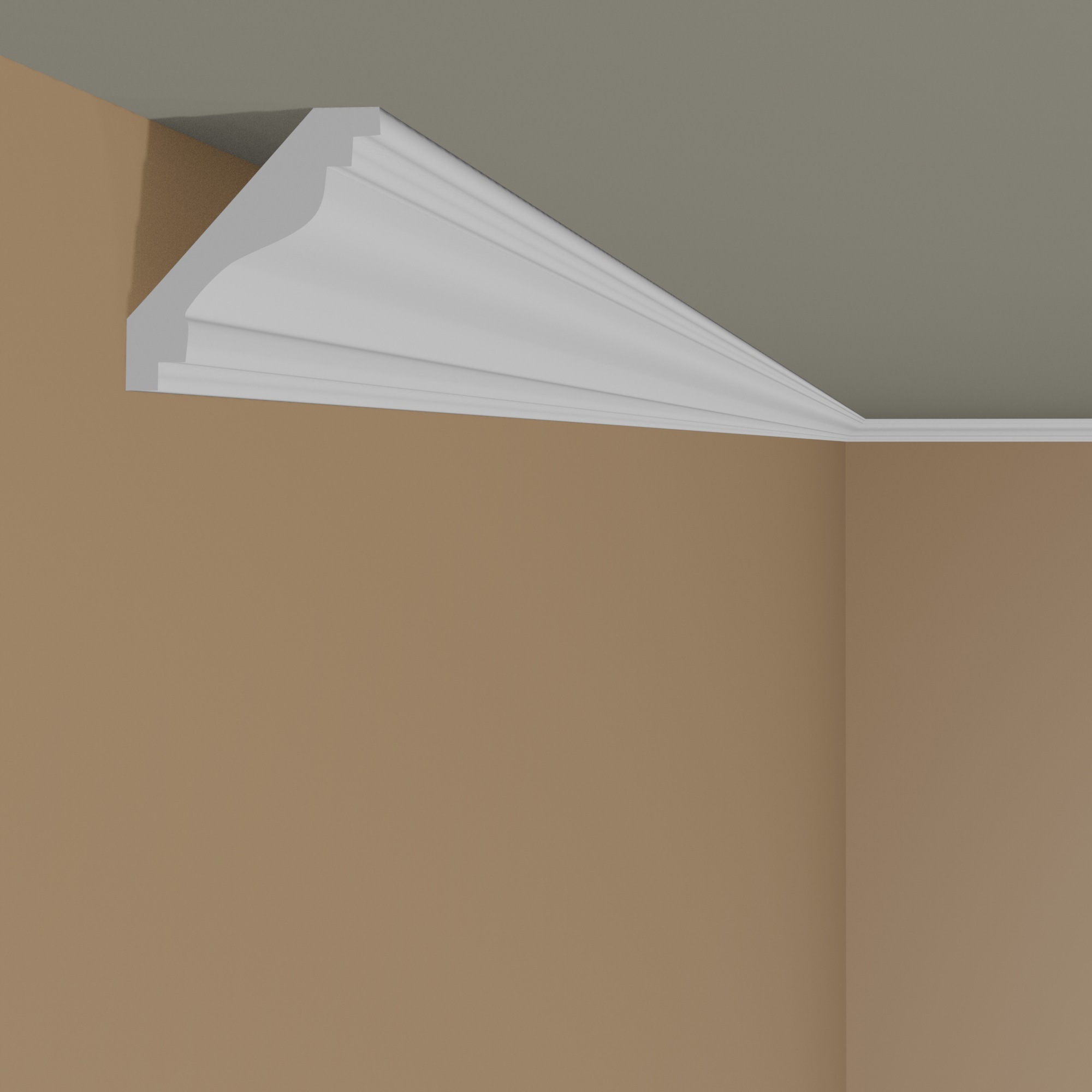 Mardom Deckenleiste MDB064 Profoam 68 x 64 x 2000 mm Weiß Stuckleiste