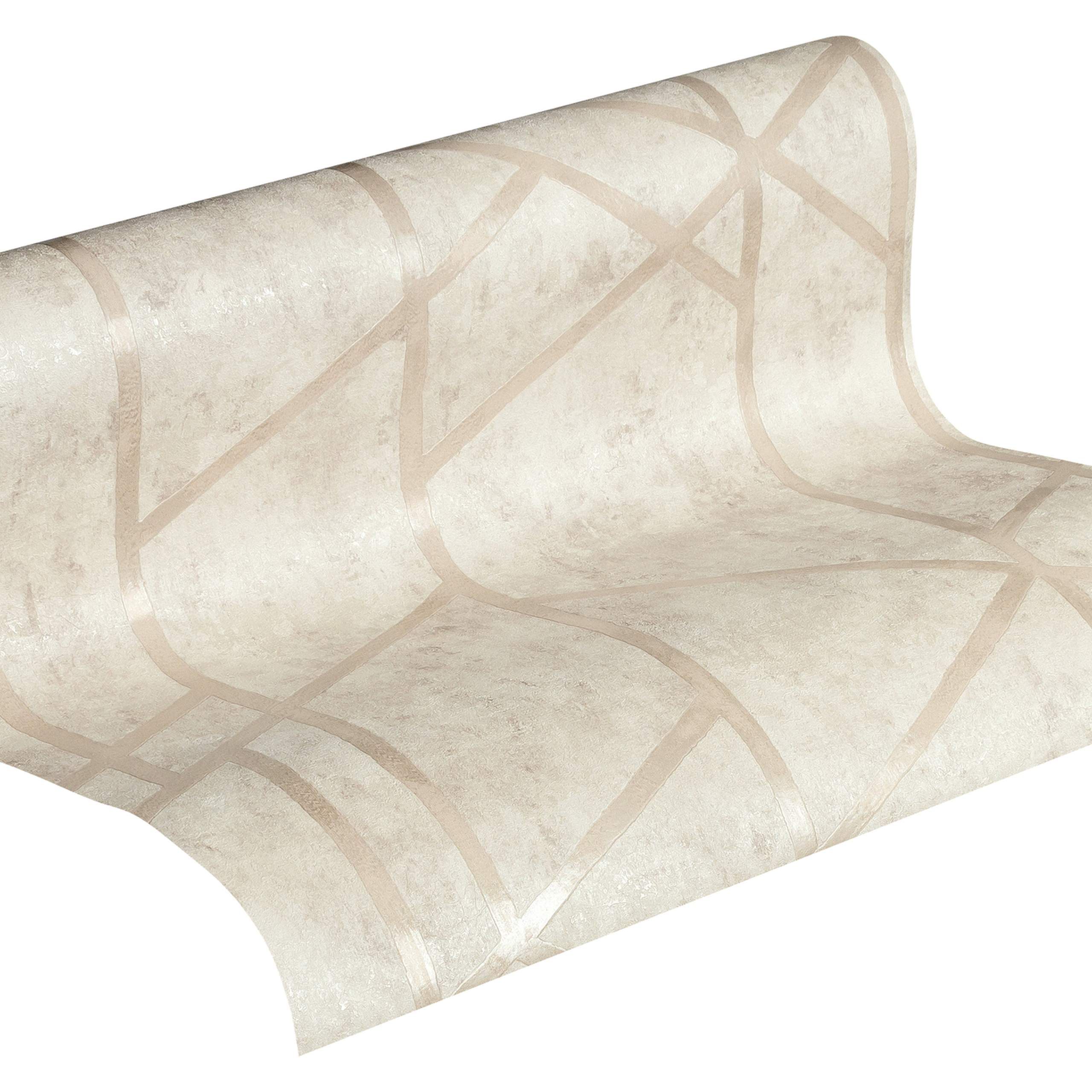 369284 A.S. Creation | Metropolitan Stories | 369284 | Vliestapete | 3D Optik | 0.53 x 10.05 m | Creme