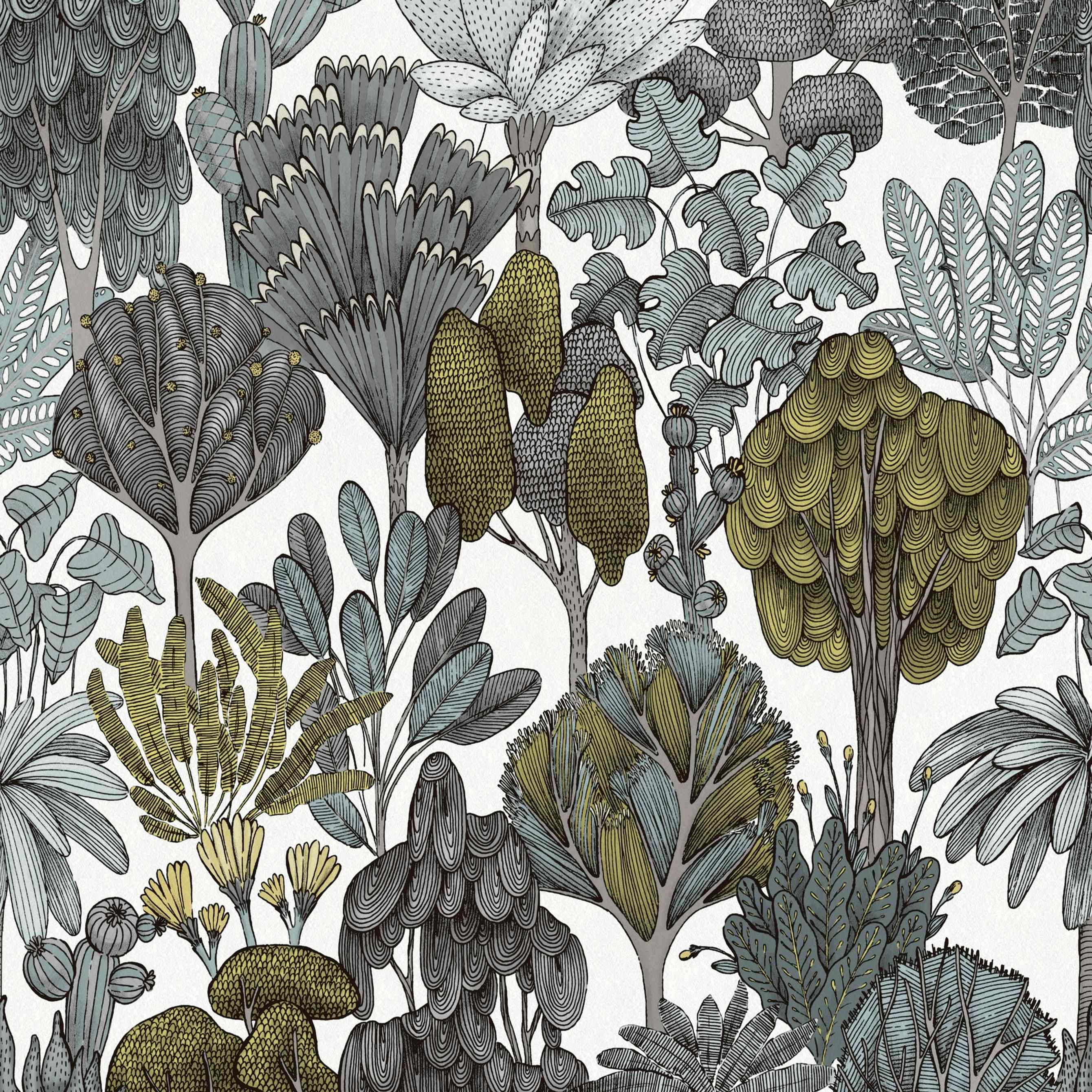 A.S. Creation | Floral Impression | 377573 | Vliestapete | Naturoptik | 0.53 x 10.05 m | Bunt