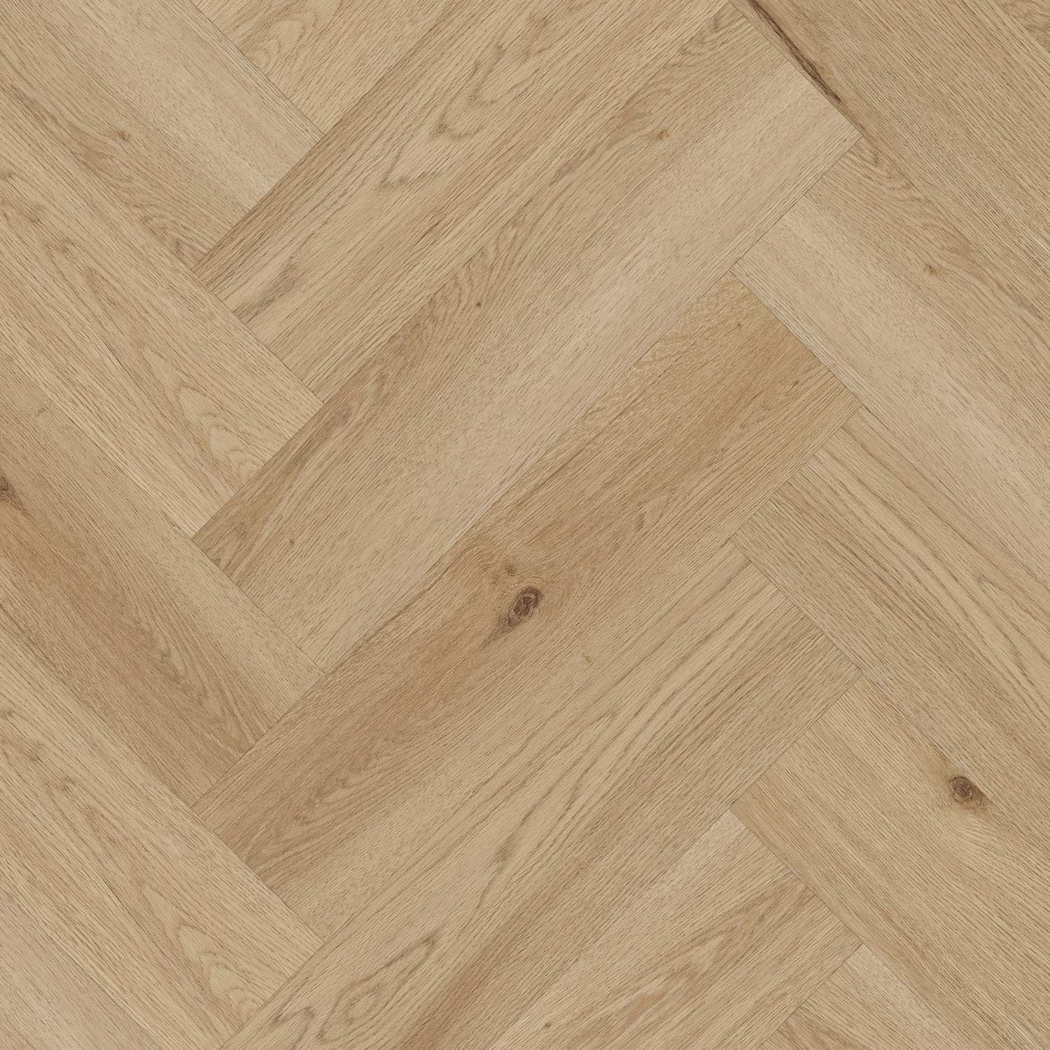 Vinylboden AMARON Herringbone Yankee Eiche 592 x 148 x 5 mm Klickvinyl Braun NKL42