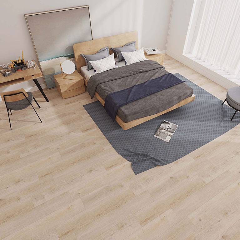 Check One Vinylboden 2438 Ziesar 1220 x 180 x 4.5 mm Klick Vinyl Holzoptik Eiche Hellbraun