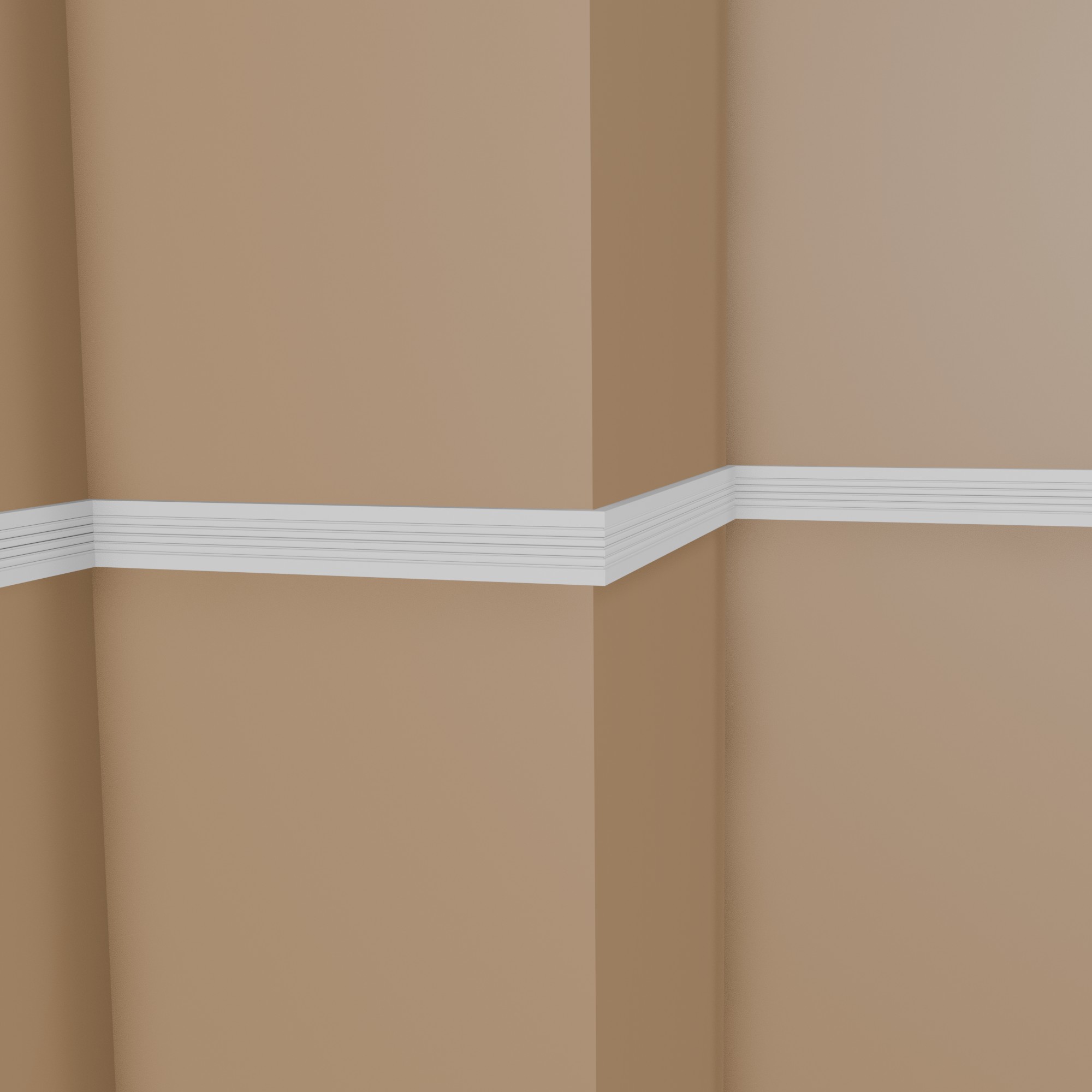 Mardom Wandleiste MDD412 Profoam 18 x 75 x 2000 mm Weiß Zierleiste Dekorleiste