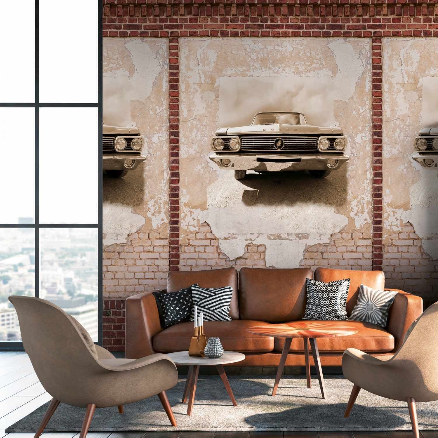 A.S. Creation Fototapete The Wall II 392431 Ein Motiv pro Rolle Steinoptik Braun