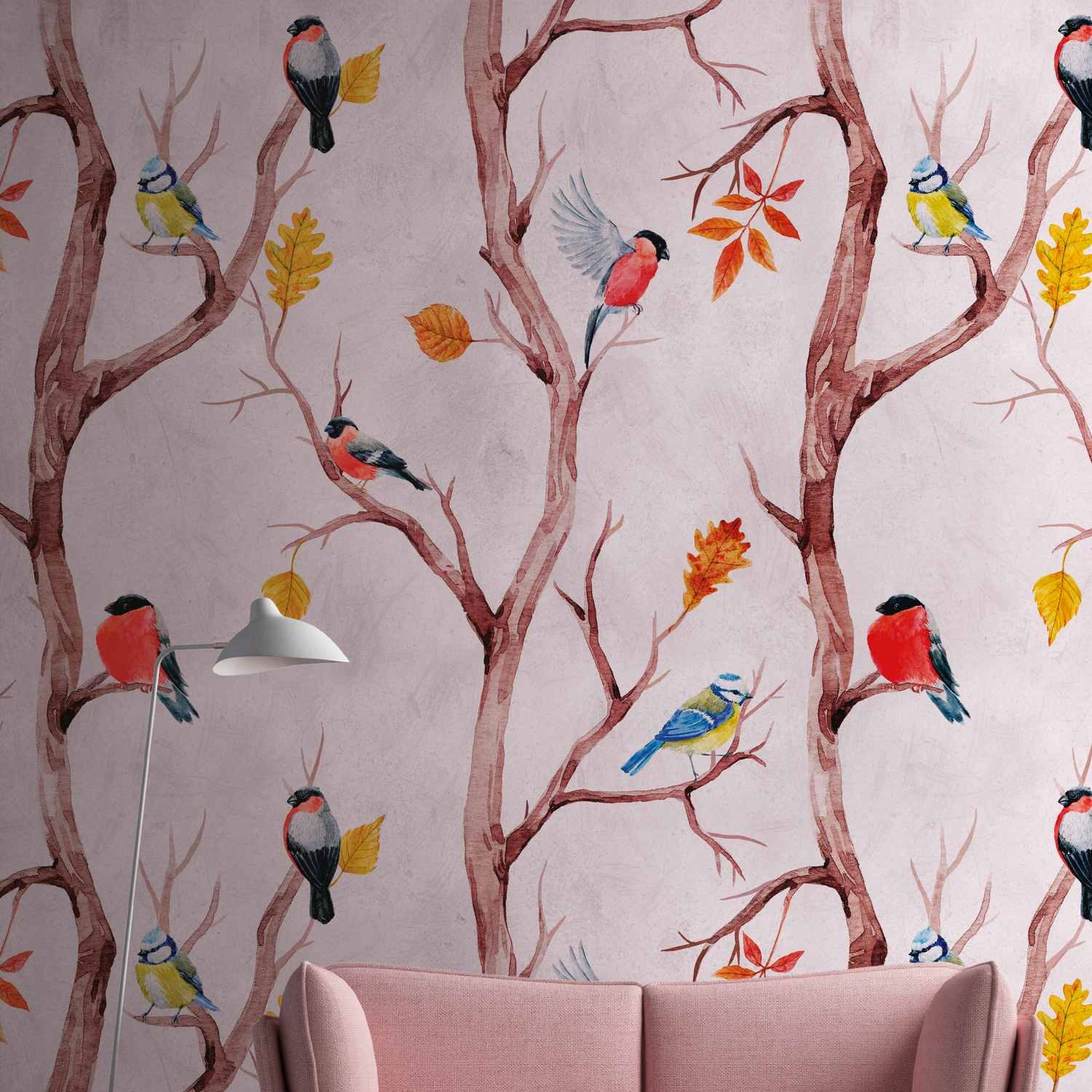 A.S. Creation Fototapete The Wall 382301 Ein Motiv pro Rolle Vintage Rosa