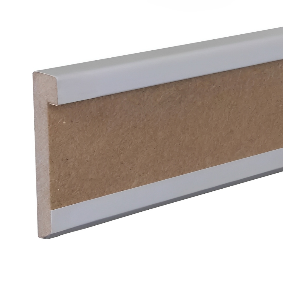 Kosche | Sockelleiste | MDF | 76672 | 13 x 58 x 2500 mm | Weiß | Fußleiste | Foliert