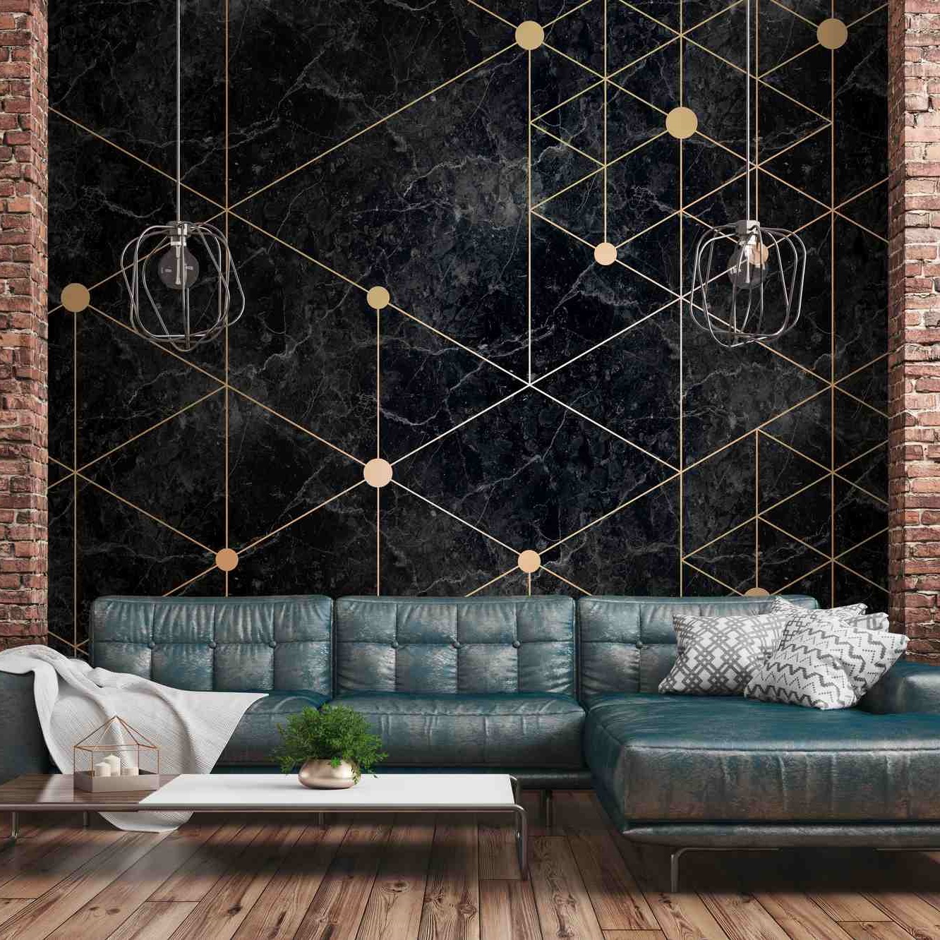 A.S. Creation Fototapete The Wall 382601 Ein Motiv pro Rolle Geometrisch Gold