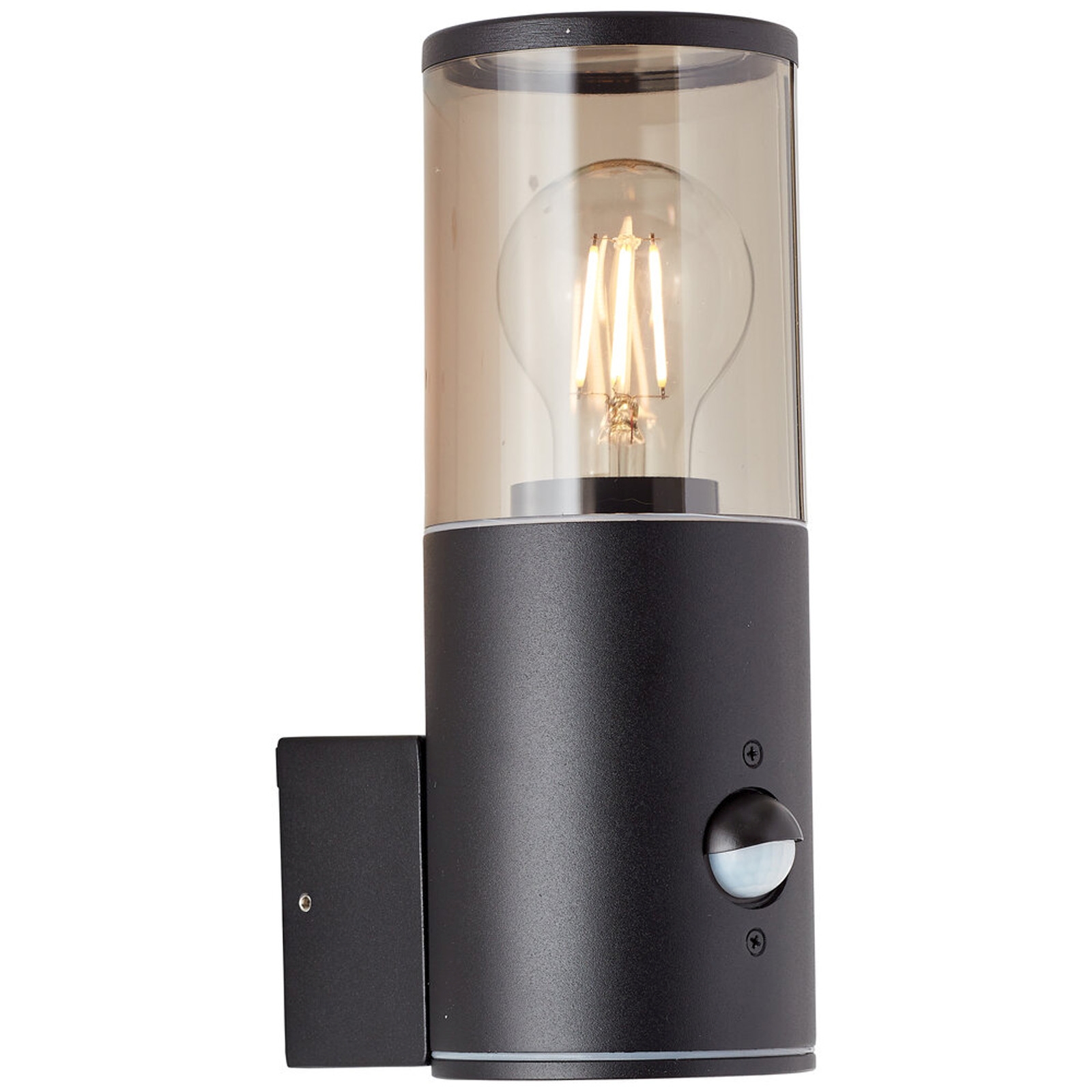 Wandleuchte 20.2 x 12.5 x 9 cm Schwarz Kunststoff Wandlampe Modern Harmonisch