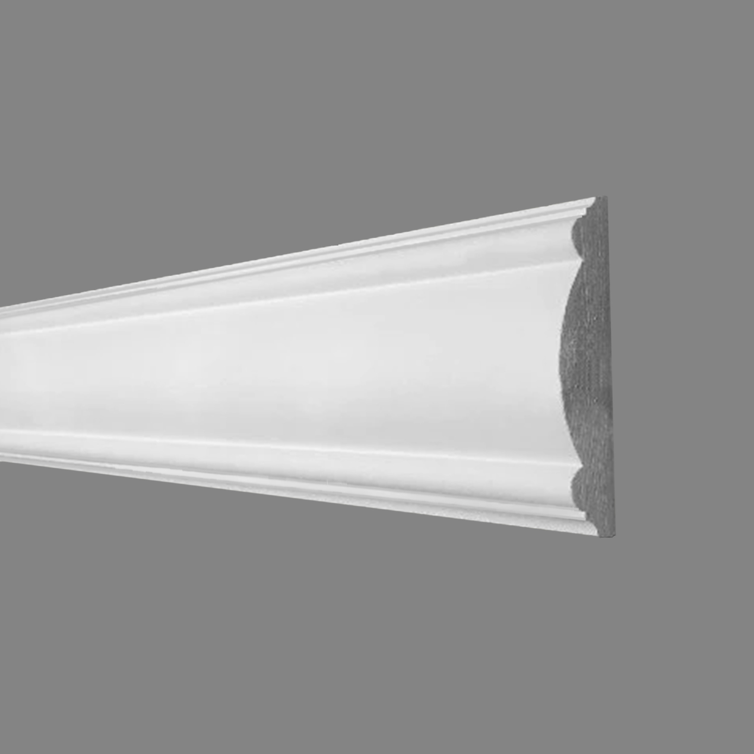 PROVISTON | Gipsleiste Wolfsburg | Echter Gipsstuck | 26 x 100 x 1000 mm | Stuckleisten aus Gips