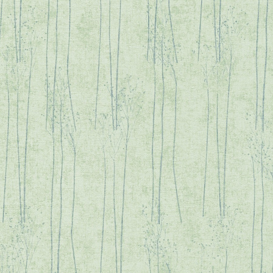 A.S. Creation | #Hygge | 386144 | Vliestapete | Naturoptik | 0.53 x 10.05 m | Grün