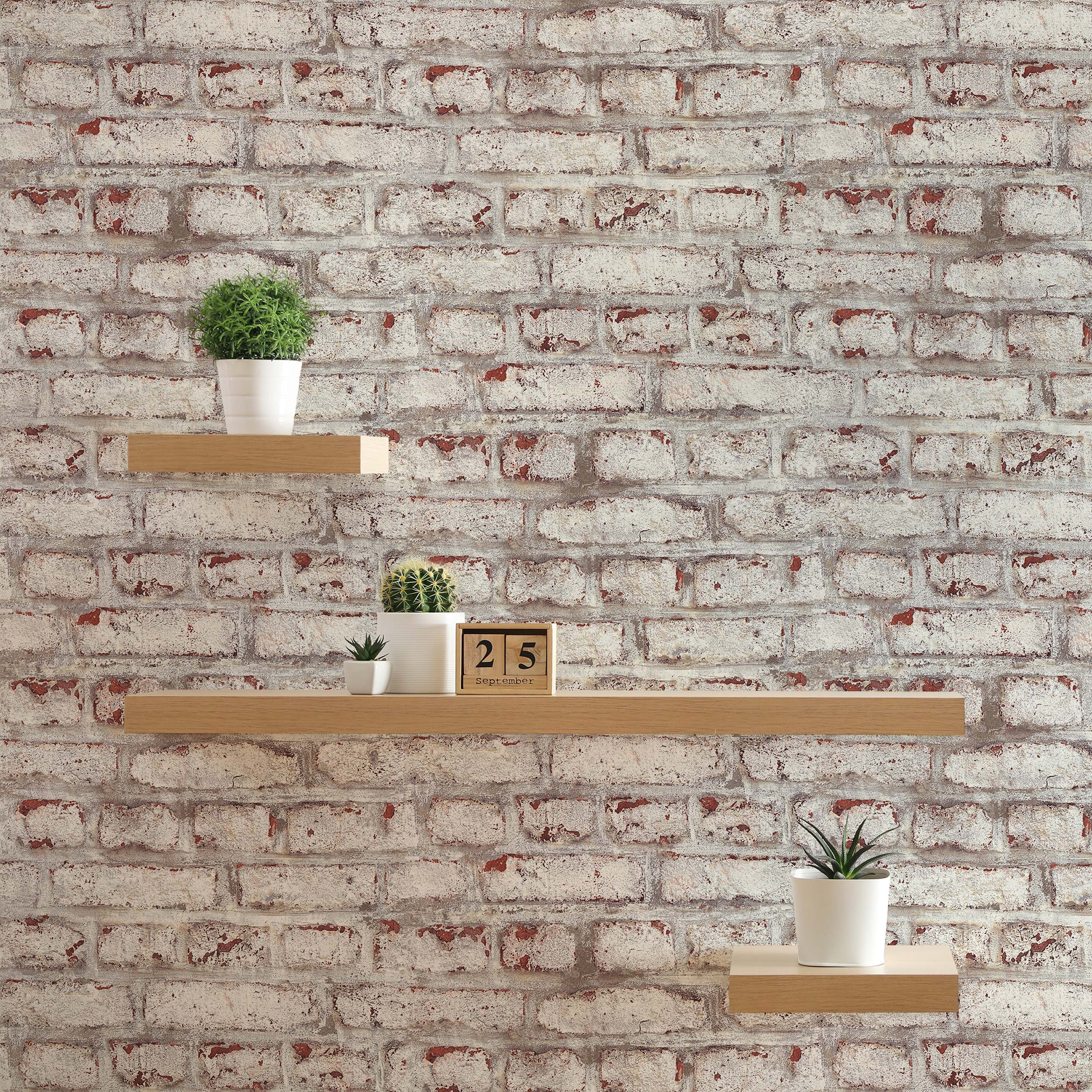 Tapete Steinoptik Eliano M1-No.181 | Vliestapete | Weiß | Braun | Steintapete | Steinwand