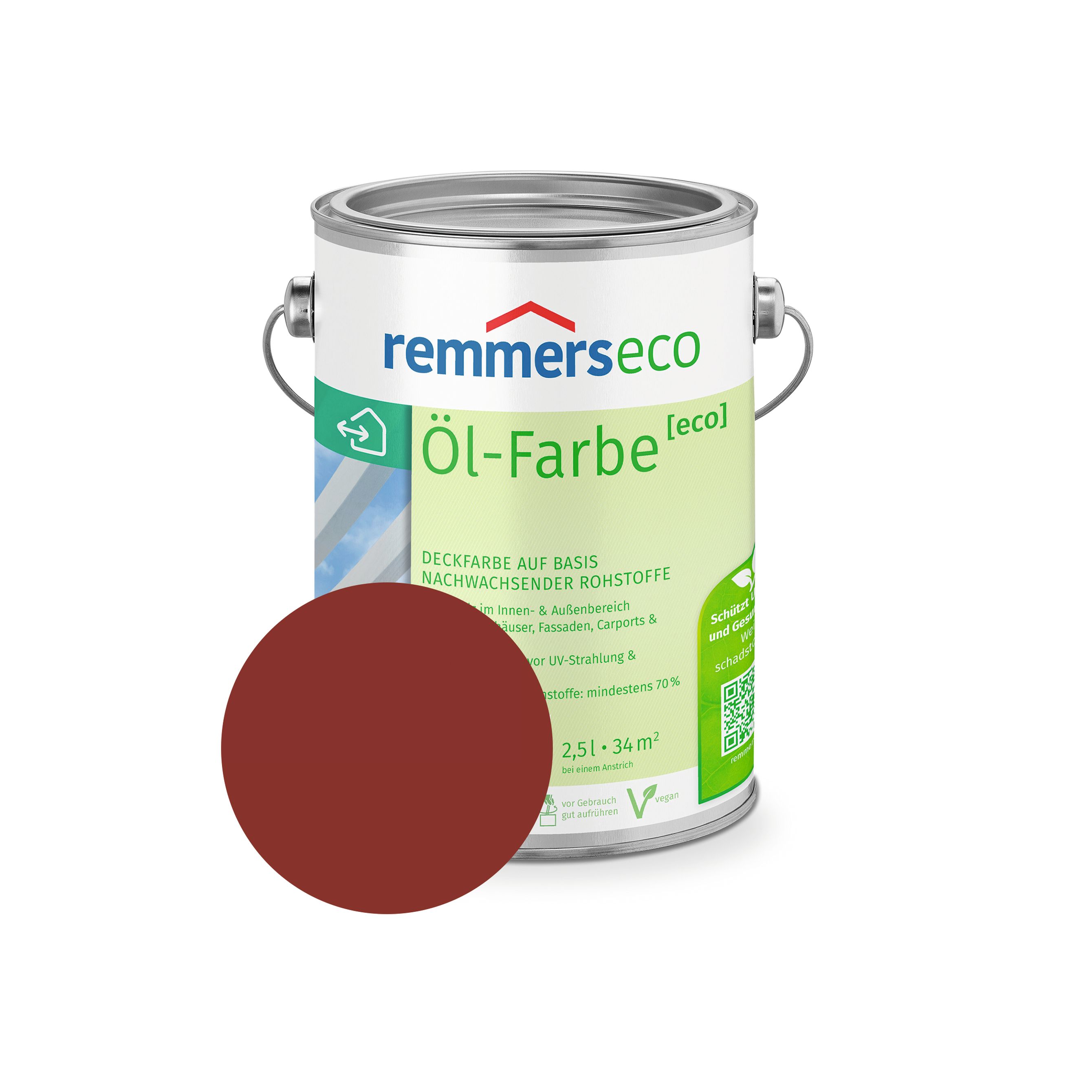 Remmers Öl-Farbe [eco] | Wasserbasierte Deckfarbe | nachwachsende Rohstoffe | kostenfreie Lieferung