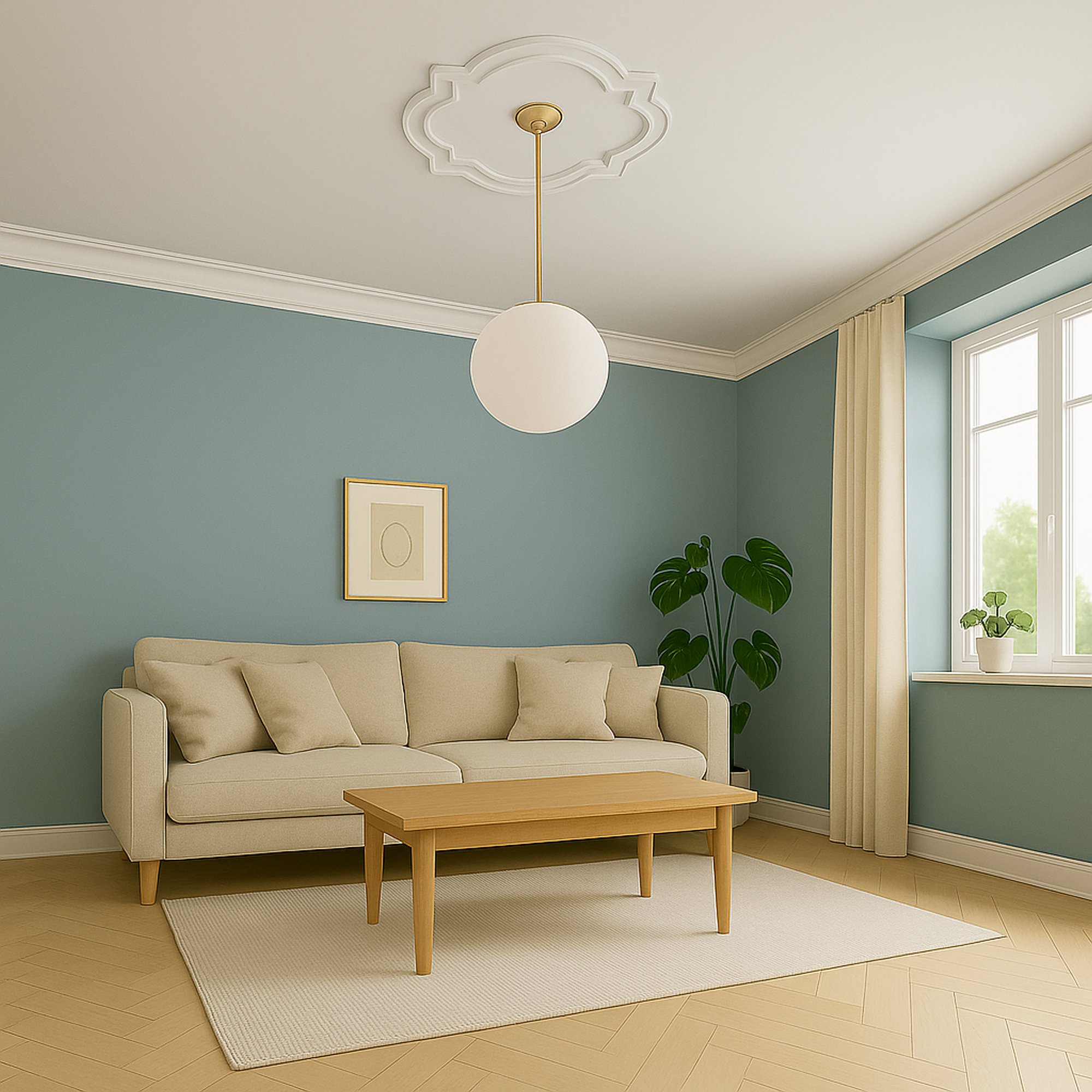 Rosette R17 515 x 4.2 mm Stuckrosette Polystyrol Deckenrosette Weiß Marbet