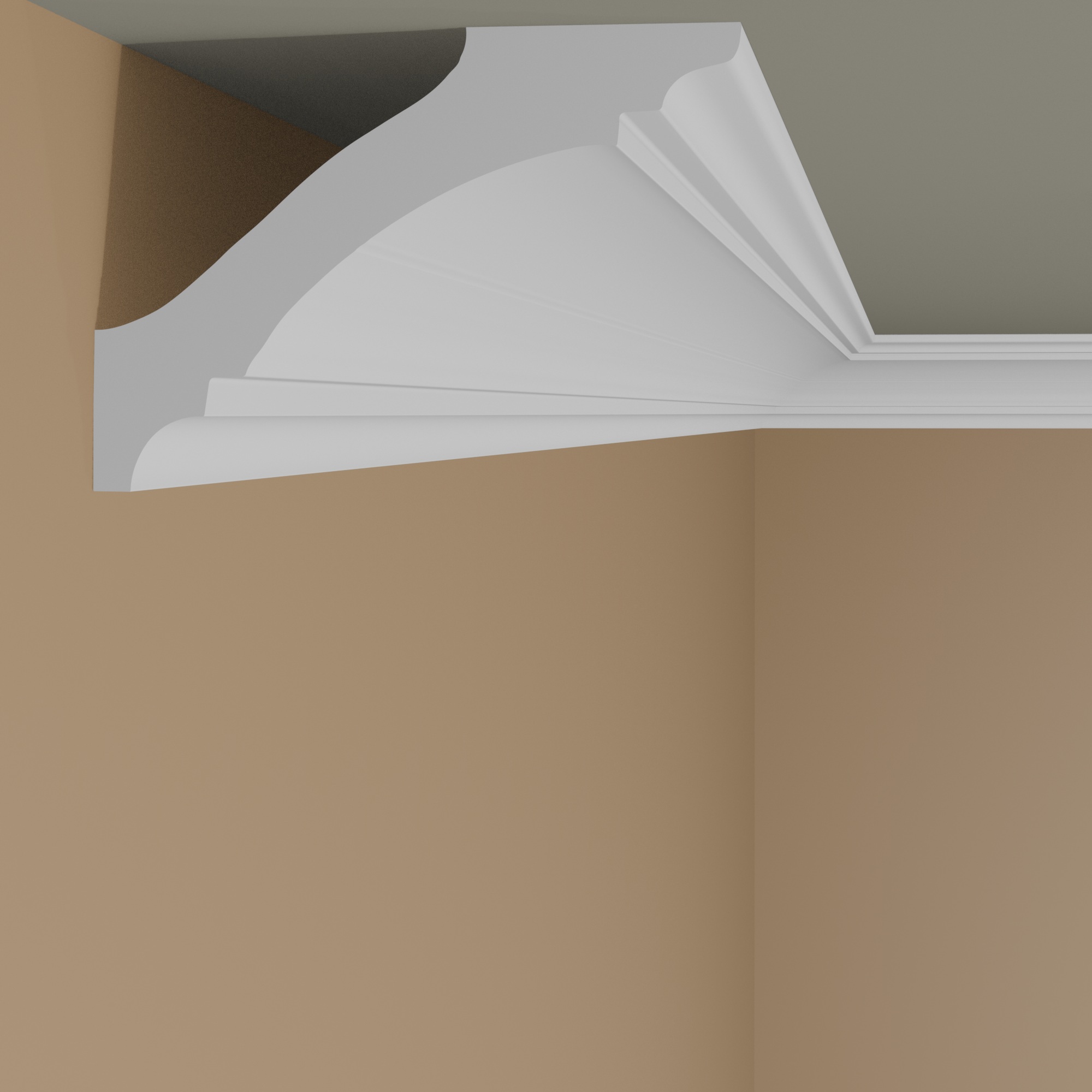 NMC | Innenwinkel | Polystyrol | 75 x 50 x 200 mm | Weiß | Stuckleisten Winkel