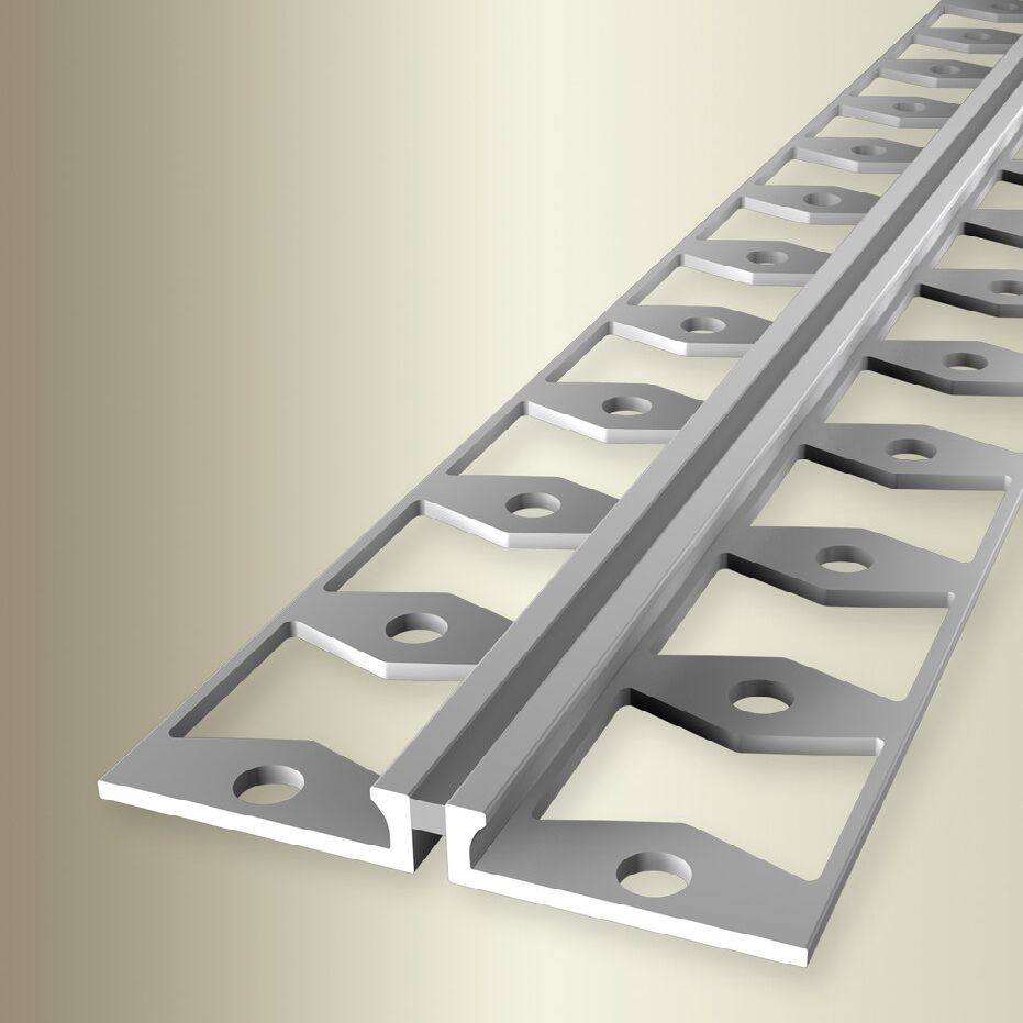 Küberit Dehnungsfugen- & Fliesenprofile 48 x 2500 mm Einfasshöhe 3 - 6 mm Alu eloxiert