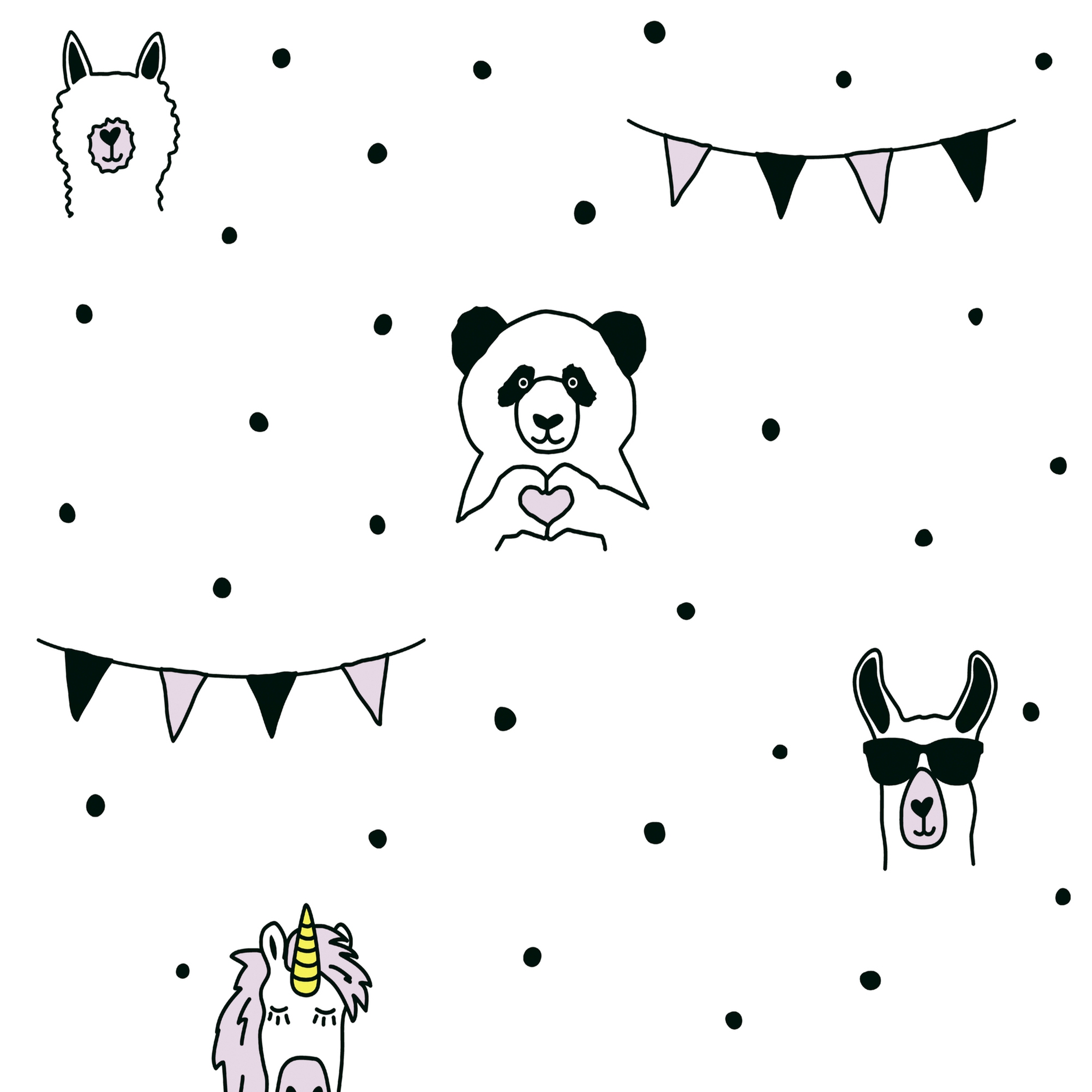 A.S. Creation | Little Love | 381381 | Vliestapete | Tiermuster | 0.53 x 10.05 m | Bunt