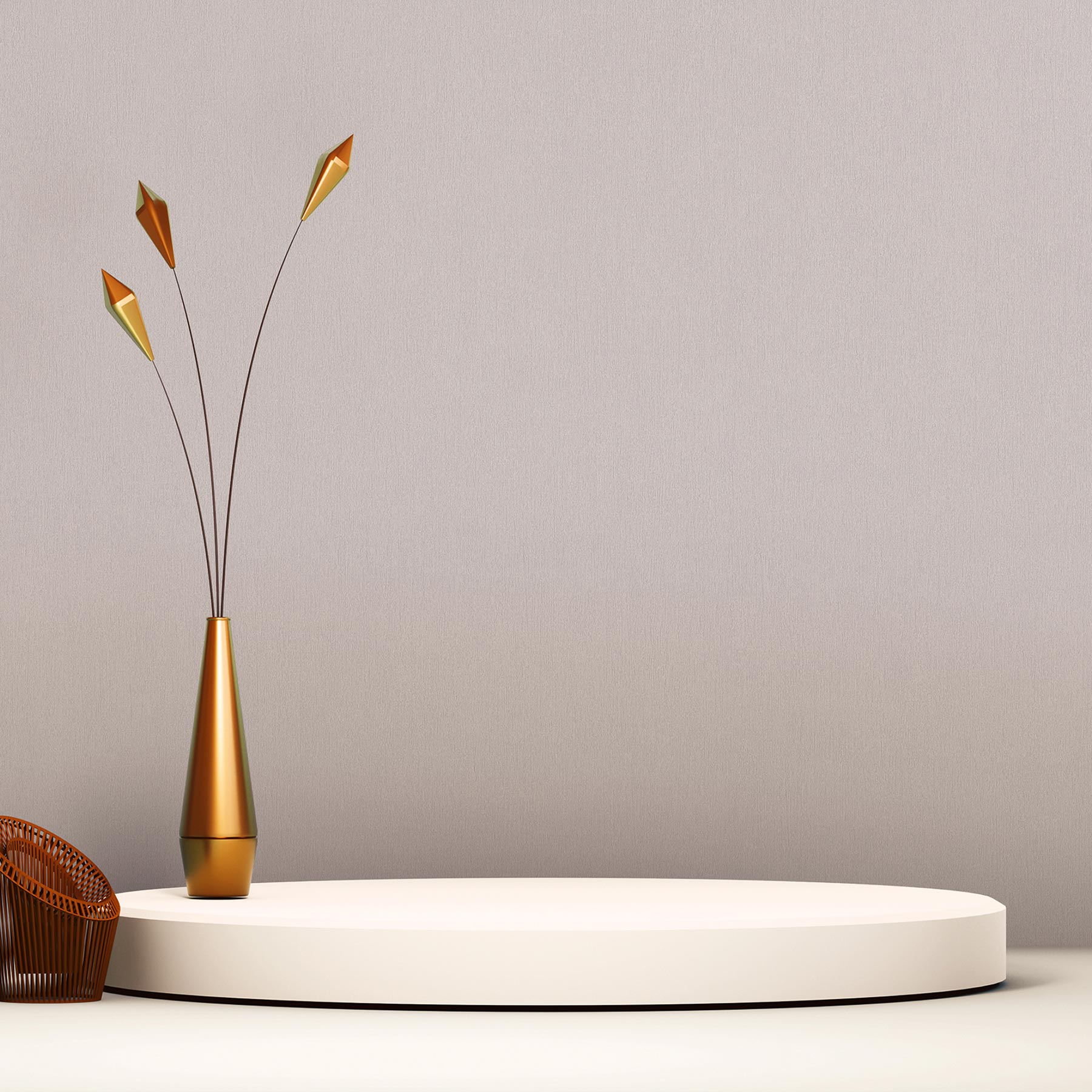 Tapete Uni M1-No.1243 | Vliestapete | Beige | Unitapete | Einfarbig