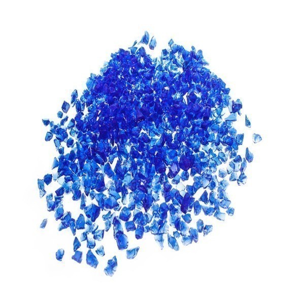 Glassplitt Blue Violet 5 - 10 mm Glas Splitt Schöner Garten Dunkelblau Gartengestaltung GSH