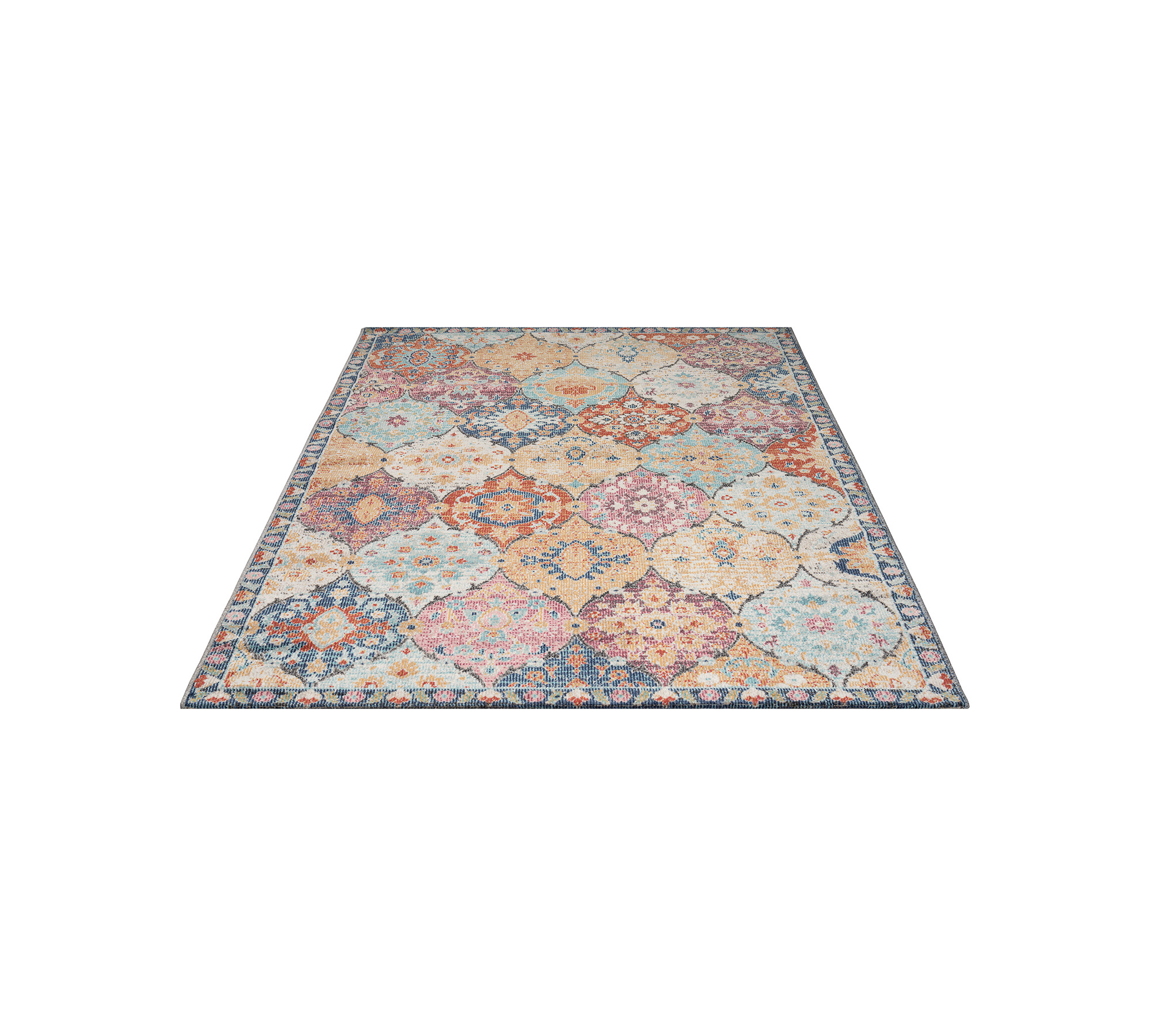 In- & Outdoor Teppich Mehrfarbig versch. Größen - rechteckig für die Terrasse - FLOORNOVO