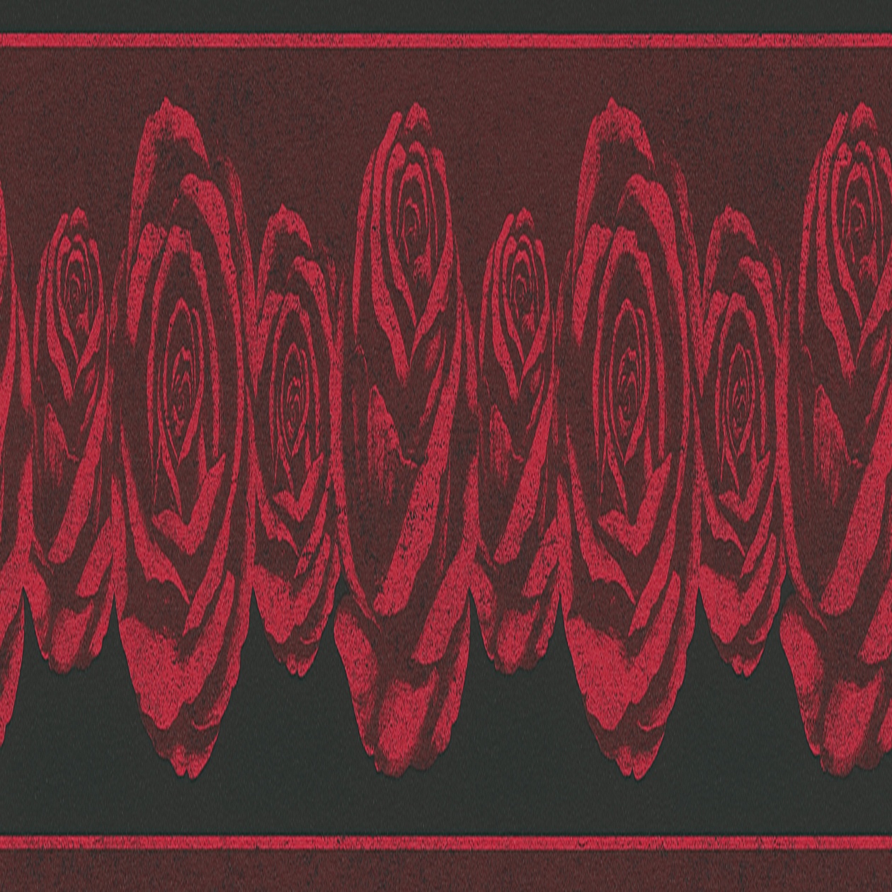 A.S. Creation | Only Borders 10 | 368621 | Papiertapete | Blumenoptik | 0.13 x 5 m | Rot