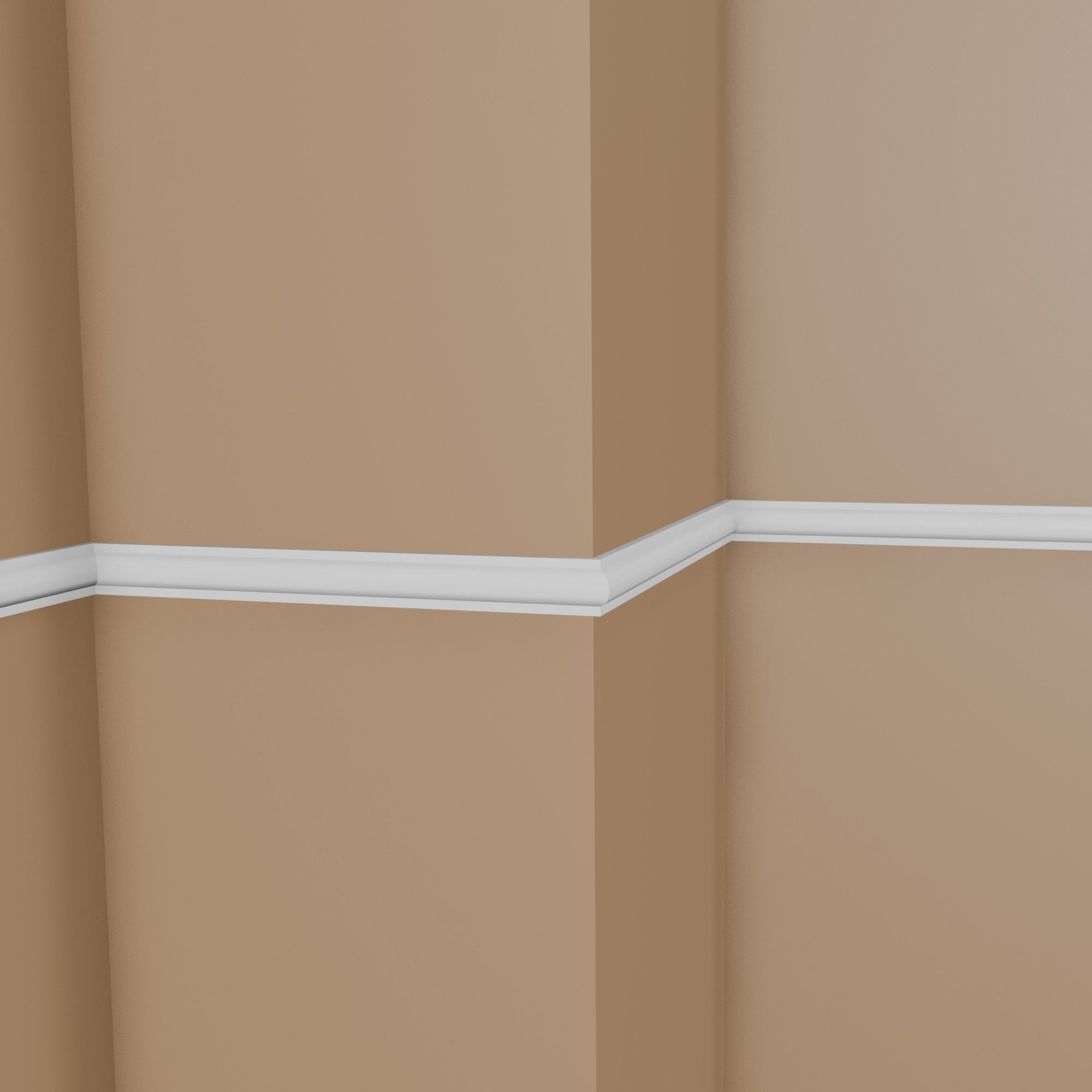 NMC Wandleiste SP2 ARSTYL Polyurethan 9 x 22 x 2000 mm Weiß Zierleiste Stuckleiste