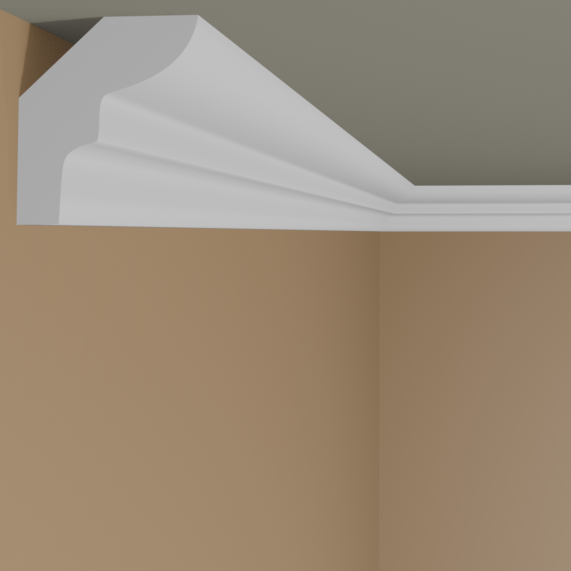 Mardom Deckenleiste MDB180 Profoam 15 x 25 x 2000 mm Weiß Stuckleiste Mini