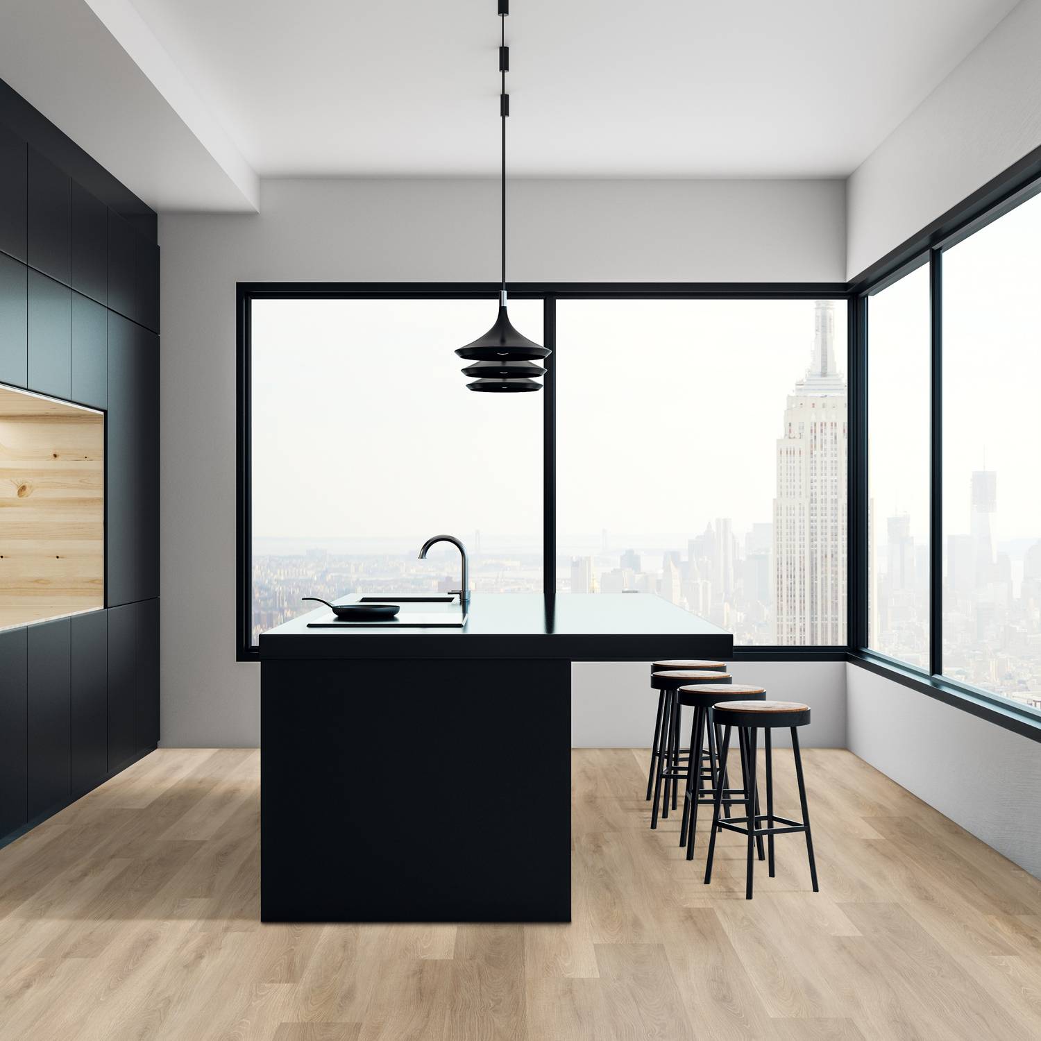 Check comfort Vinylboden 2513 Montnegre 1522 x 225 x 5 mm Klick Vinyl Holzoptik Eiche Braun