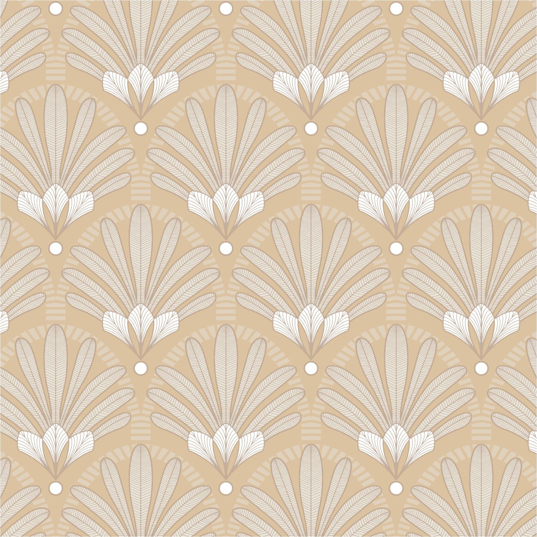 Vliestapete M53302 Elegance Gelb Art Deco Medaillon Vlies 0.53 x 10.05 m Ugépa