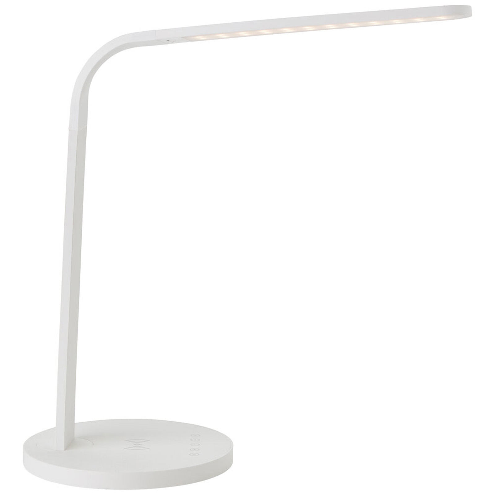 LED Tischleuchte 36 x 38 x 18 cm Weiss Kunststoff Tischlampe Modern Lichtfarbe: Variabel dimmbar