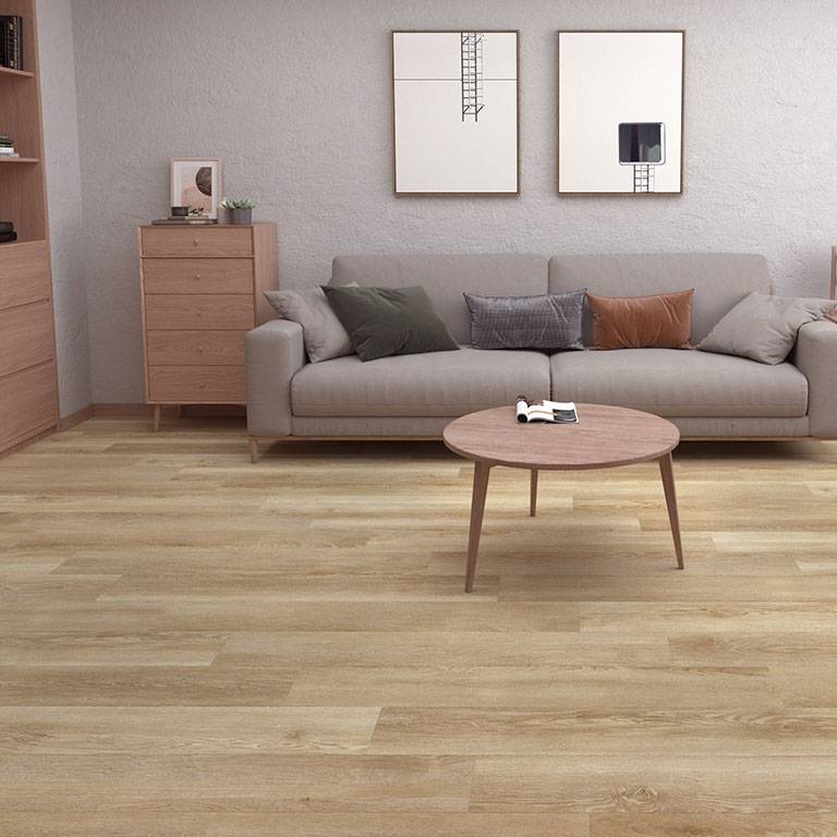 Check One Vinylboden 2432 Weserpark 1220 x 180 x 4.5 mm Klick Vinyl Holzoptik Eiche Braun