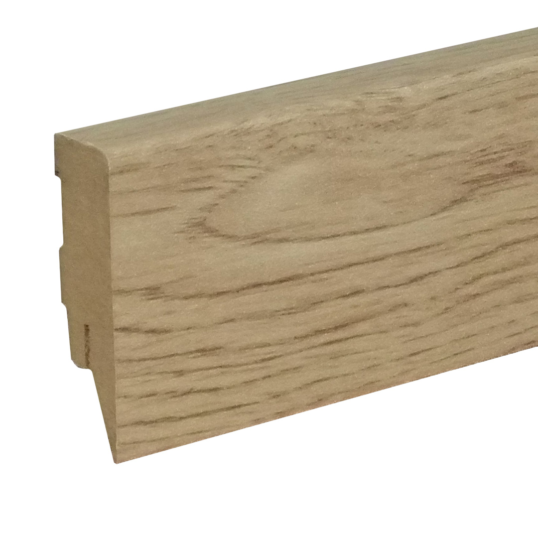 Sockelleiste / Fußleiste / Bodenleiste Lecco-102 (73267) | 16 x 58 x 2500 mm | Classic oak waxed
