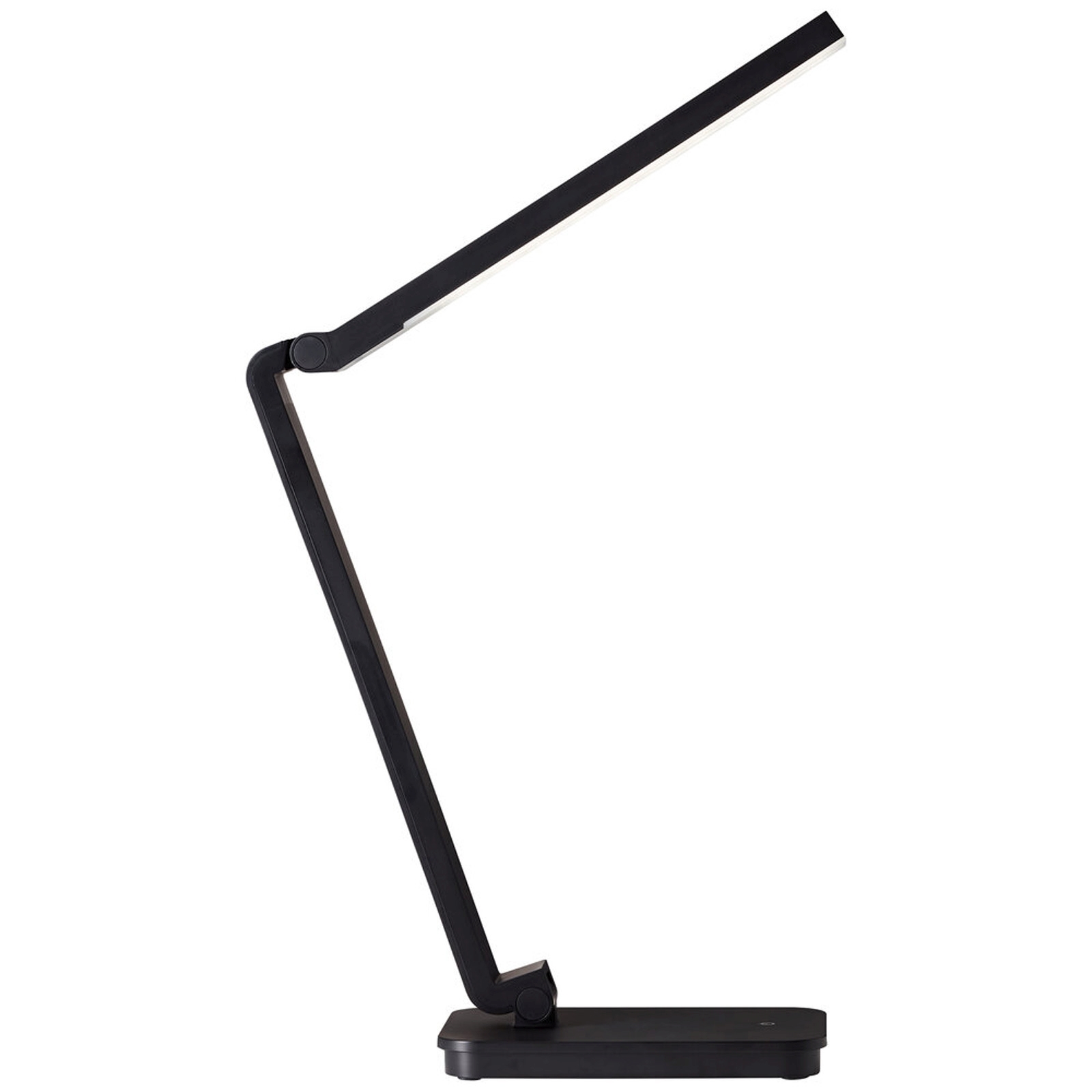 LED Tischleuchte 34.1 x 30.5 x 10.5 cm Schwarz Kunststoff Tischlampe Lichtfarbe: Neutralweiß dimmbar
