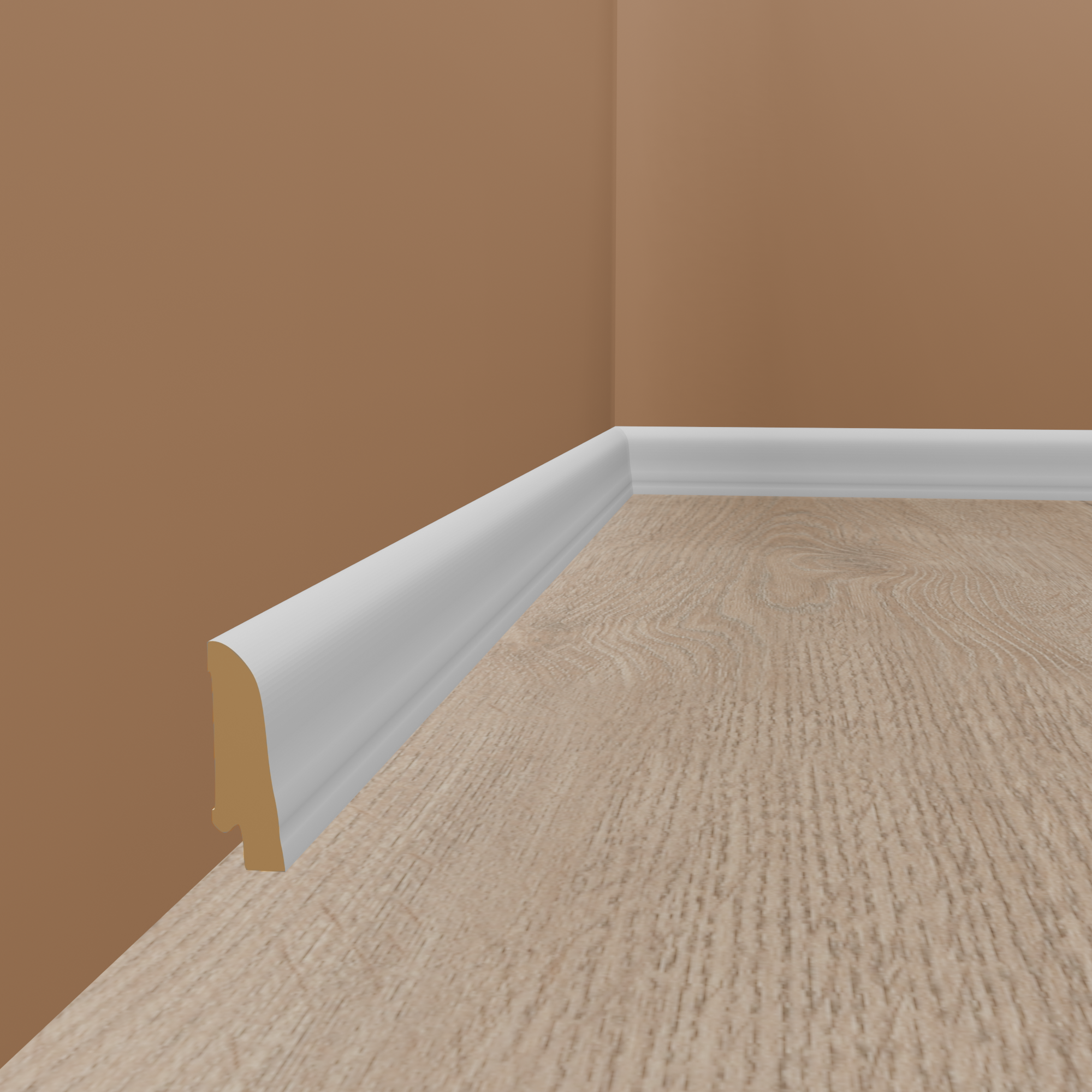 Sockelleiste "Aachen" Echtholzfurnier 20 x 58 x 2500 mm Weiß Modern by PROVISTON Sockelleiste "Aachen" Echtholzfurnier 20 x 58 x 2500 mm Weiß Modern by PROVISTON