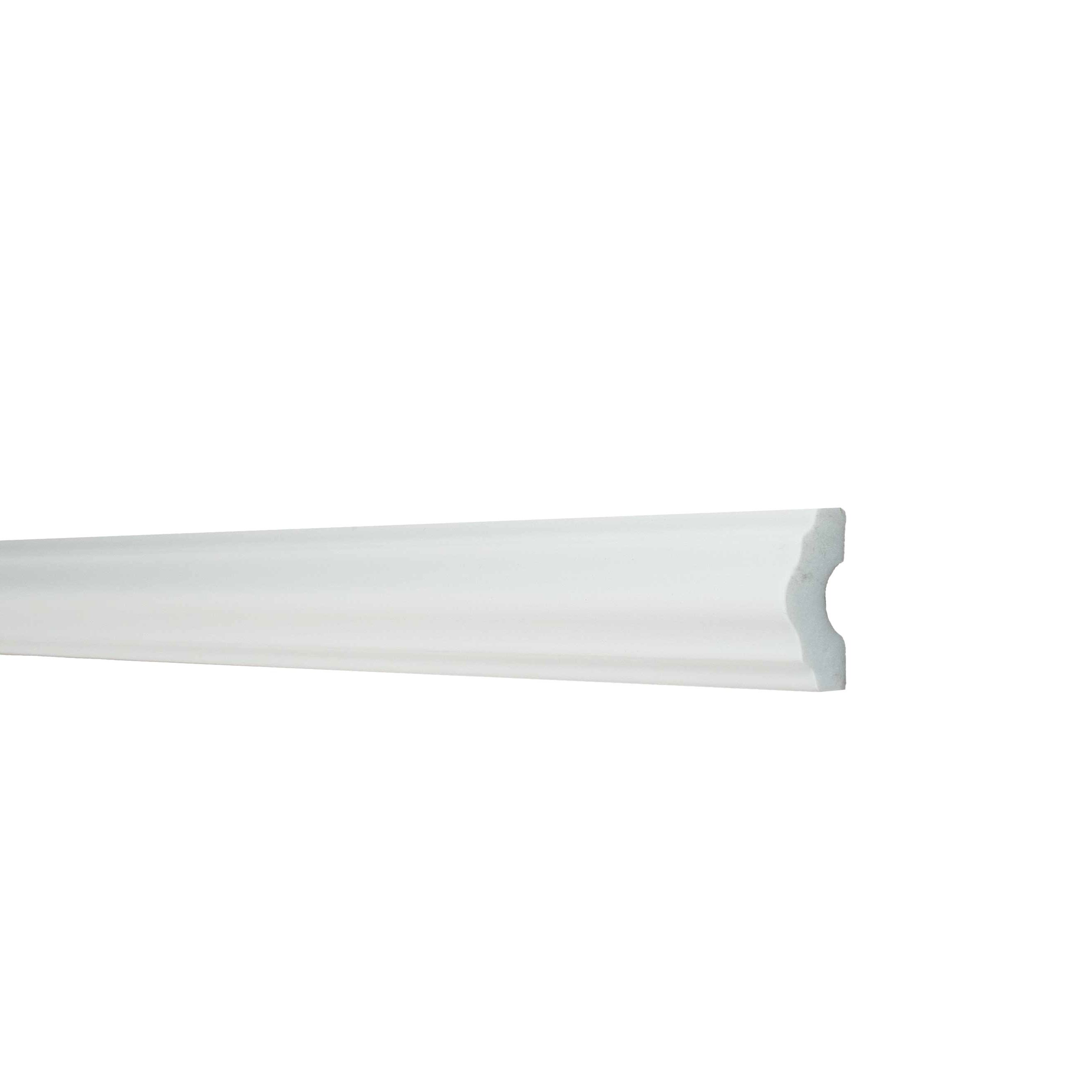 NMC Stuckleiste / Zierleiste I NOMASTYL Polystyrol 15 x 40 x 2000 mm Weiß