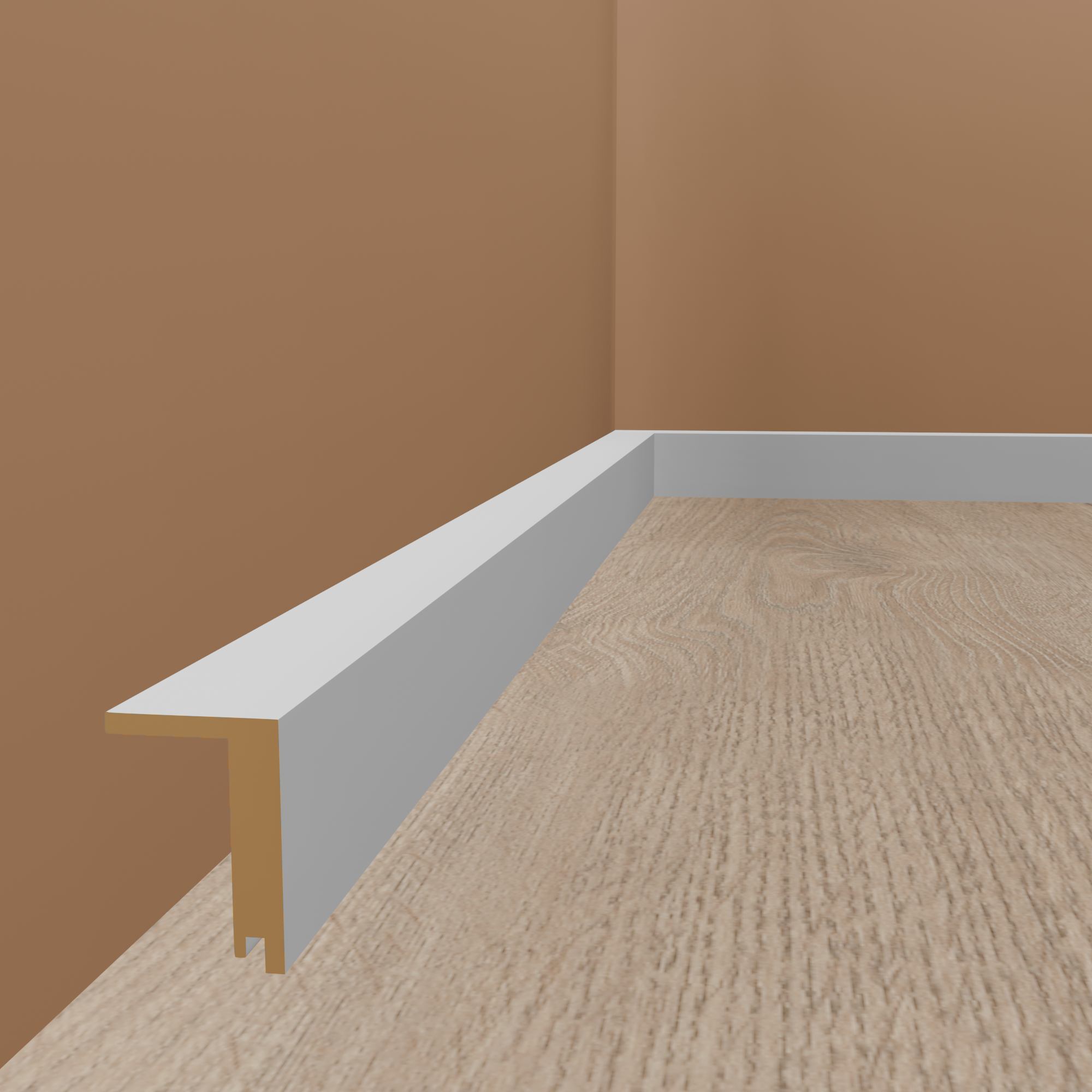 Heizrohrabdeckleiste MDF bis 88 mm 64 x 96 x 2500 mm Weiß Fußleiste eckiges Profil by PROVISTON Heizrohrabdeckleiste MDF bis 88 mm 64 x 96 x 2500 mm Weiß Fußleiste eckiges Profil by PROVISTON