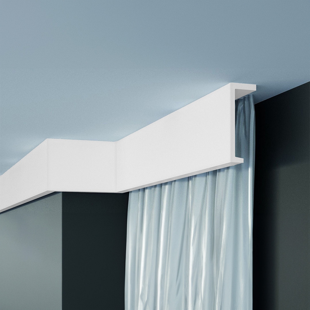 Elite Decor | Innenwinkel "P890" | Polyurethan | 40 x 110 x 200 mm | Weiß | Stuckleisten Winkel