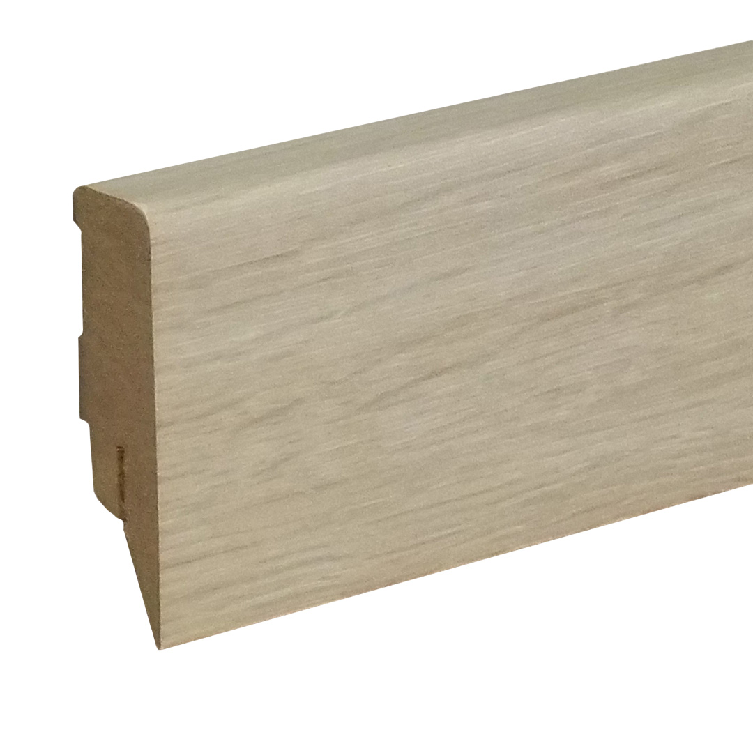Sockelleiste / Fußleiste / Bodenleiste Lecco-141 (73508) | 16 x 58 x 2500 mm | Eiche Viborg beige
