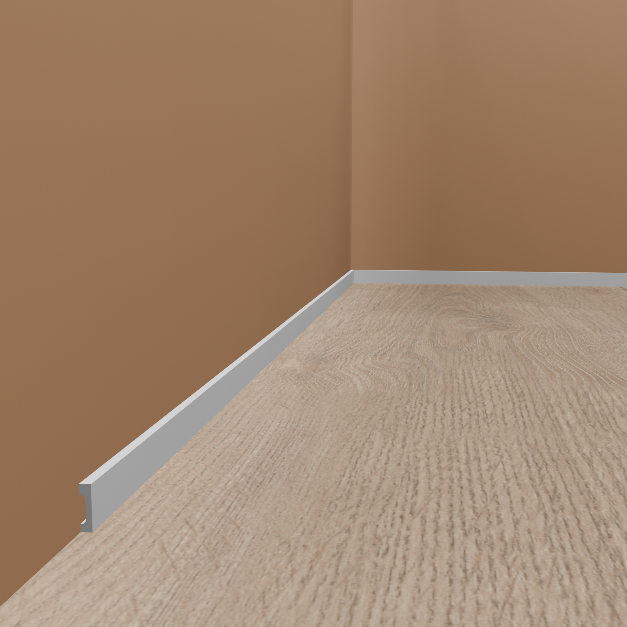 PROVISTON | Sockelleiste "NE008P" | 17 x 80 x 2000 mm | Satin Weiß | Fußleiste | Mit Kabelkanal PROVISTON | Sockelleiste "NE008P" | 17 x 80 x 2000 mm | Satin Weiß | Fußleiste | Mit Kabelkanal