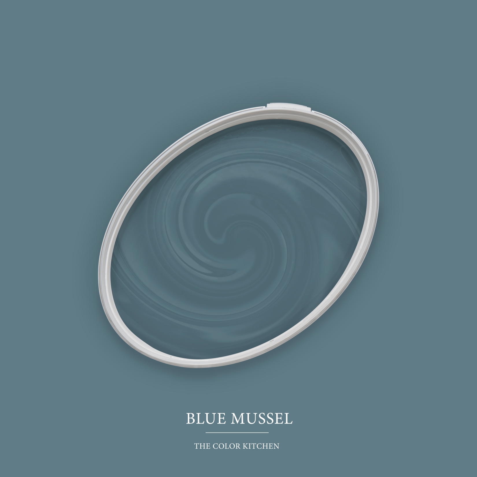 Wandfarbe Blau matt | The Color Kitchen Blue Mussel | Exklusive Innendispersion Hohe Farbintensität