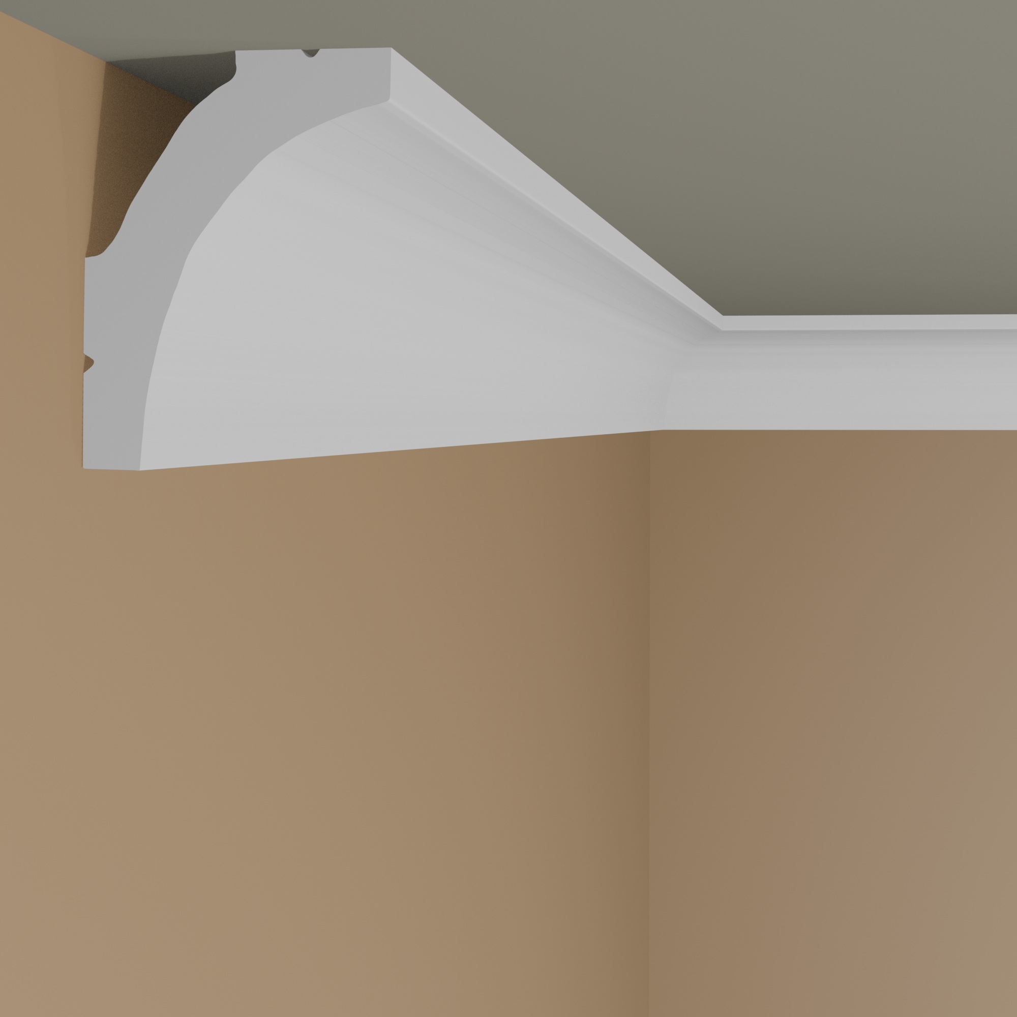 NMC Stuckleiste WT8 WALLSTYL Deckenleiste 22 x 30 x 2000 mm Polystyrol Weiß