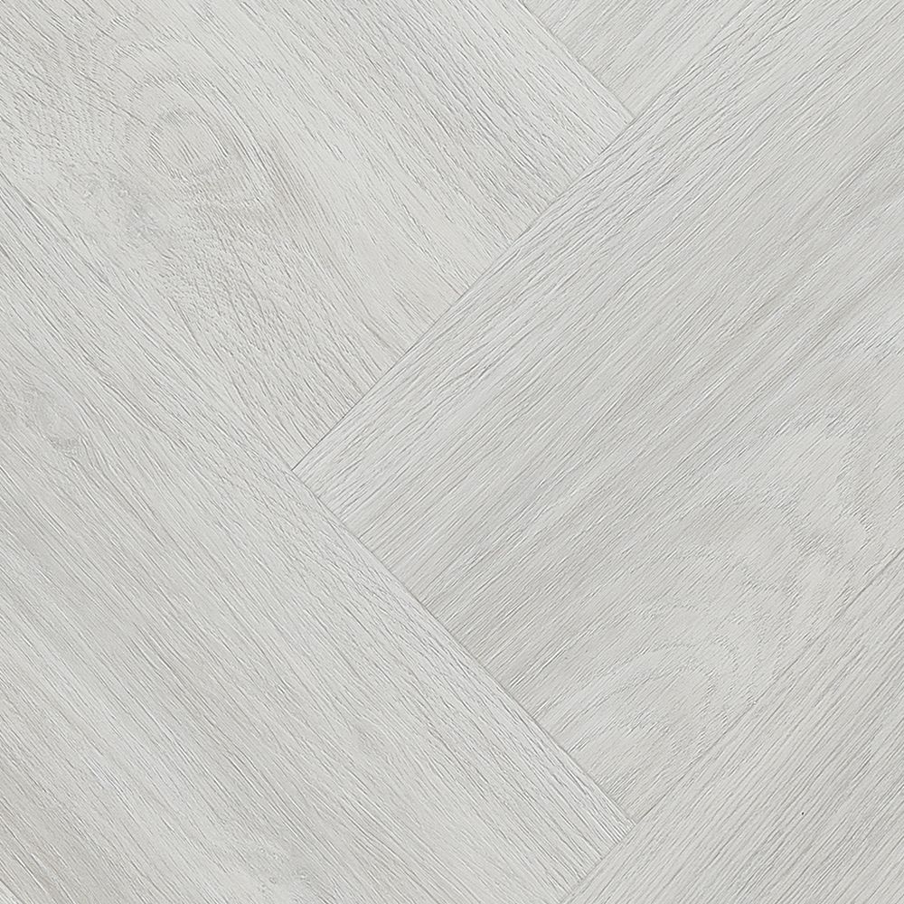Vinylboden AMARON Herringbone Hayworth Eiche 592 x 148 x 5 mm Klickvinyl Grau NKL42