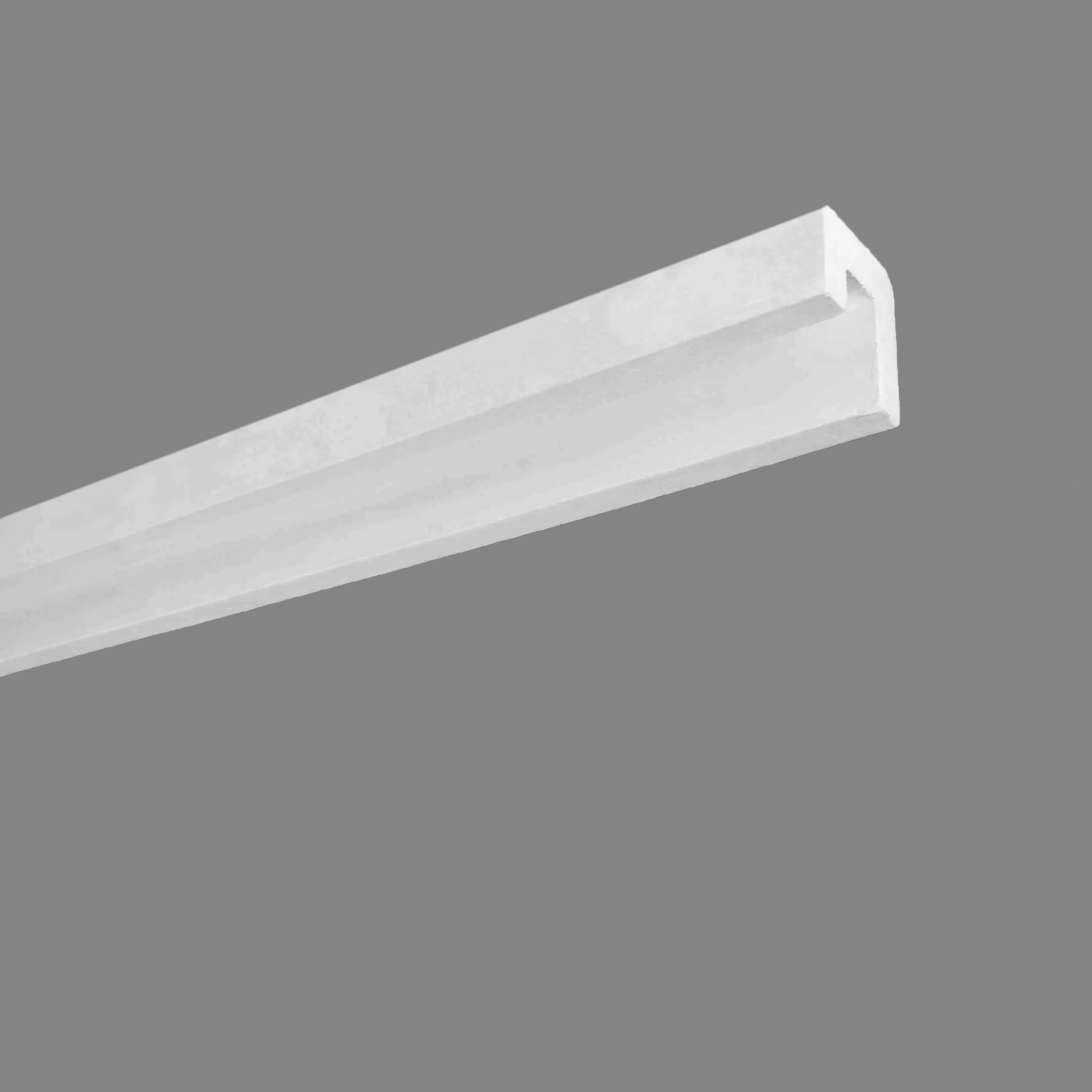PROVISTON | Gipsleiste "ML-71" | Echter Gipsstuck | 60 x 62 x 1000 mm | Lichtleiste | Stuckleiste