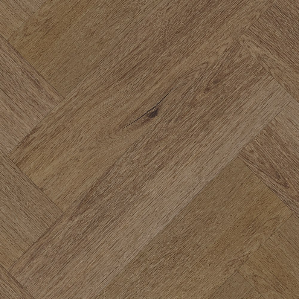 Vinylboden AMARON Herringbone Georgetown Eiche 592 x 148 x 5 mm Klickvinyl Braun NKL42