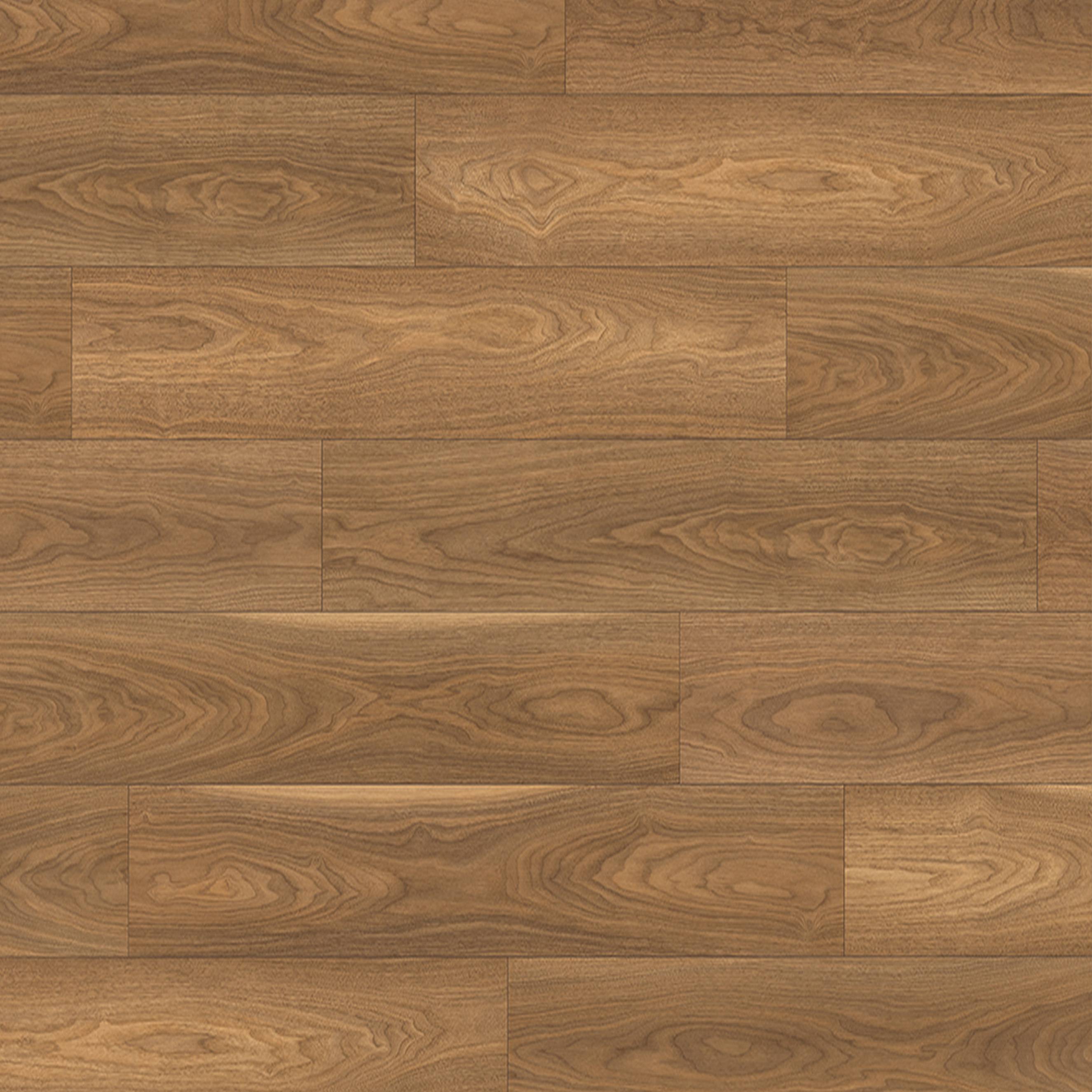Laminat PRO EPL109 | 1292 x 193 x 7 mm Klick Laminatboden Holzoptik Nussbaum Dunkelbraun NKL31