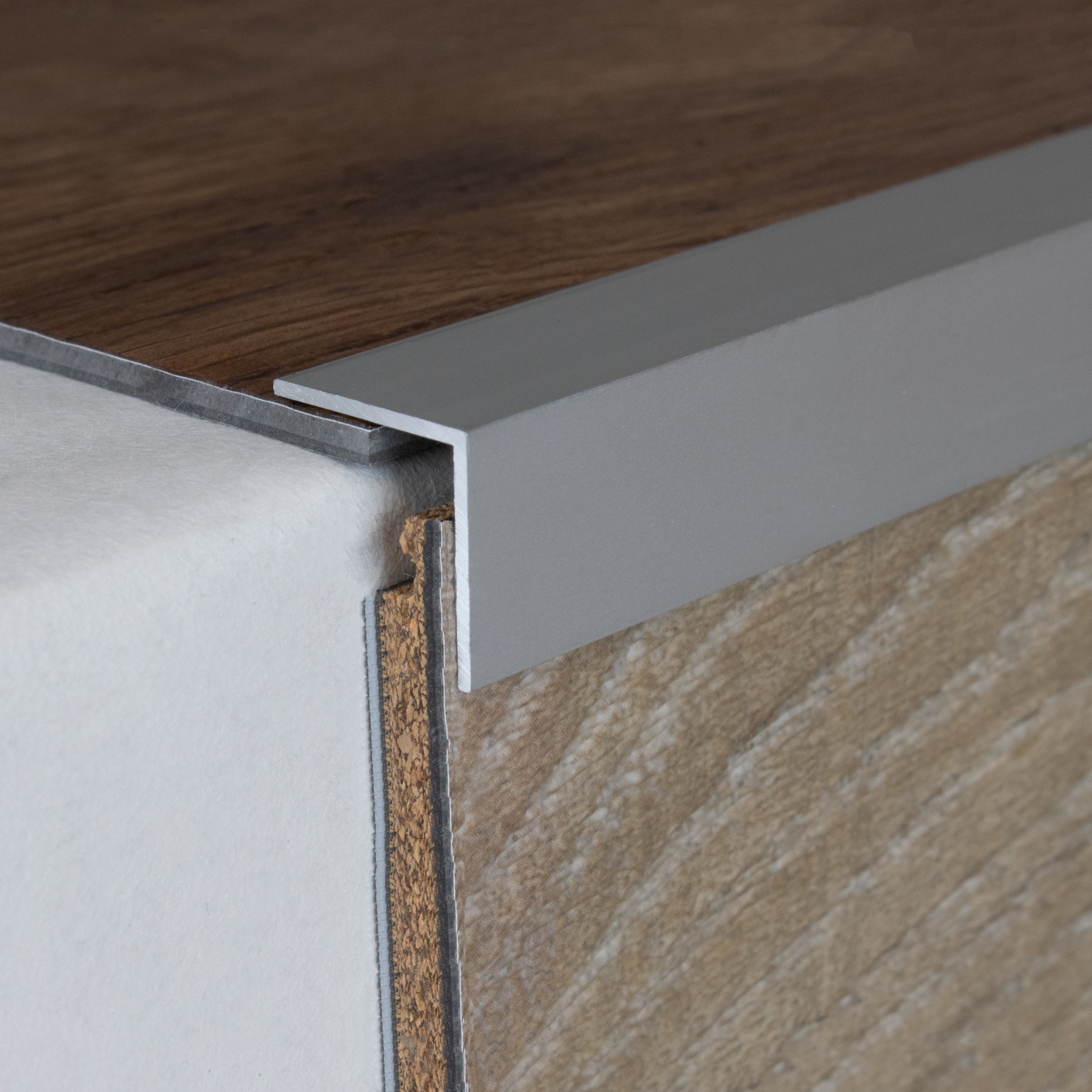 Auer Treppenkanten- & Winkelprofile Aracena Höhe 10 - 40 mm Aluminium